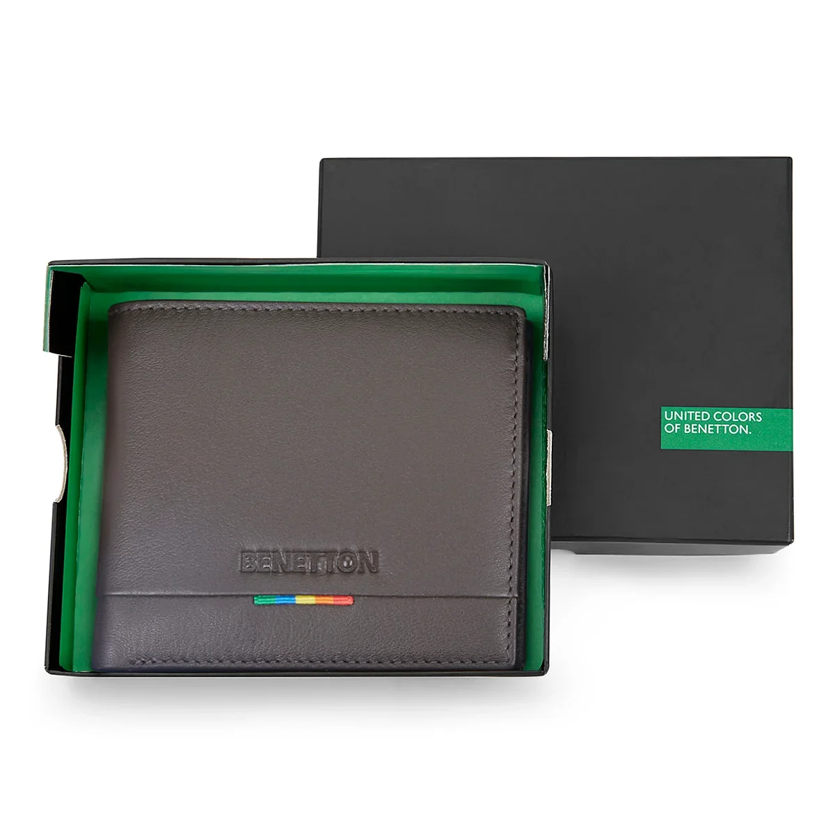 United Colors of Benetton Castriel Men's Global Coin Leather Wallet - Image 15