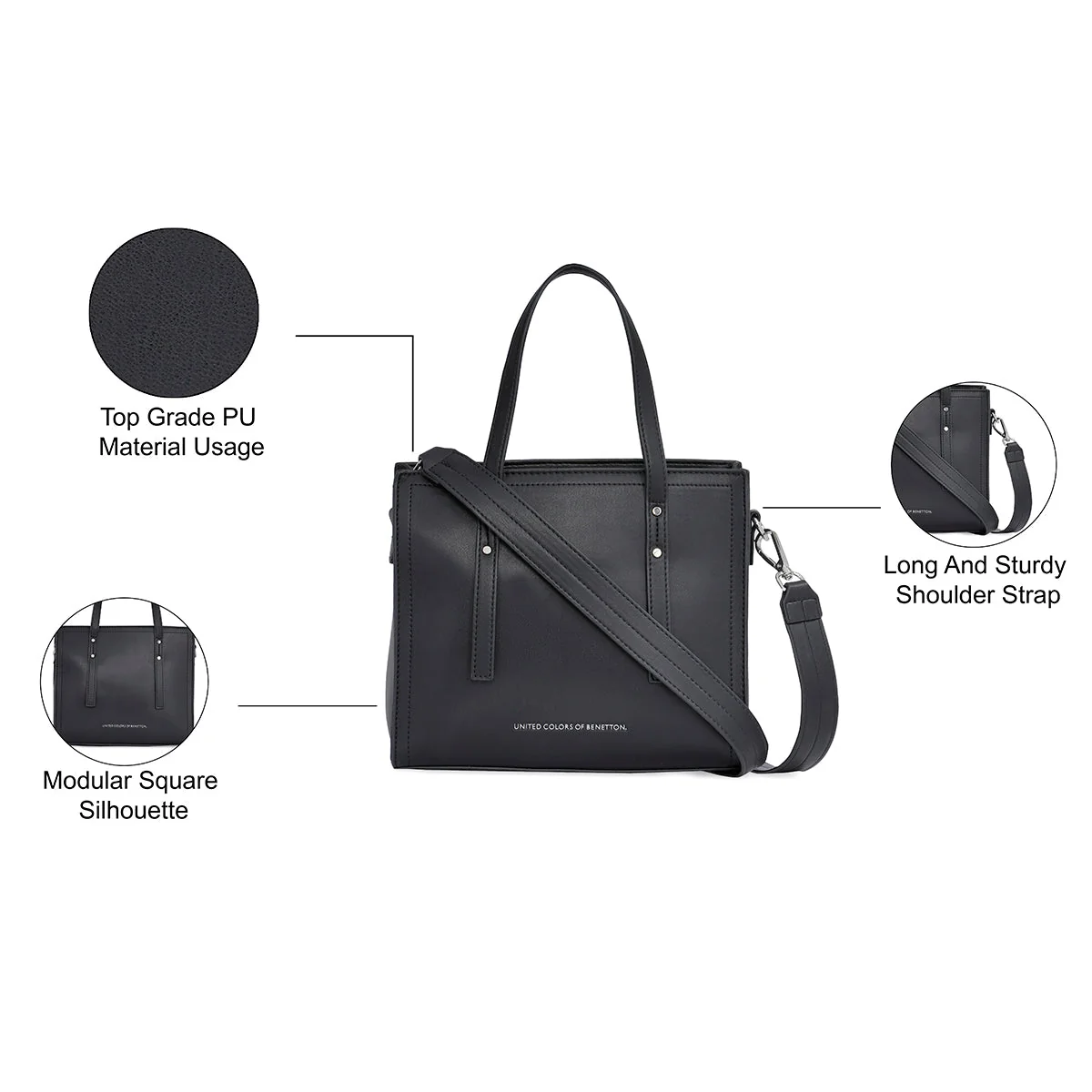 United Colors of Benetton Cleara Mini Women's Satchel - Image 4
