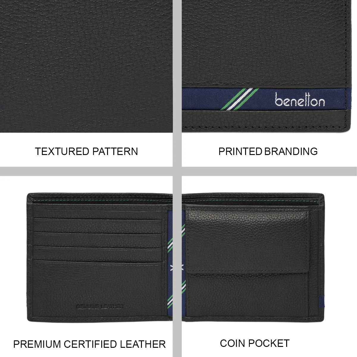 United Colors of Benetton Coburg Men's Global Coin Wallet - Image 7