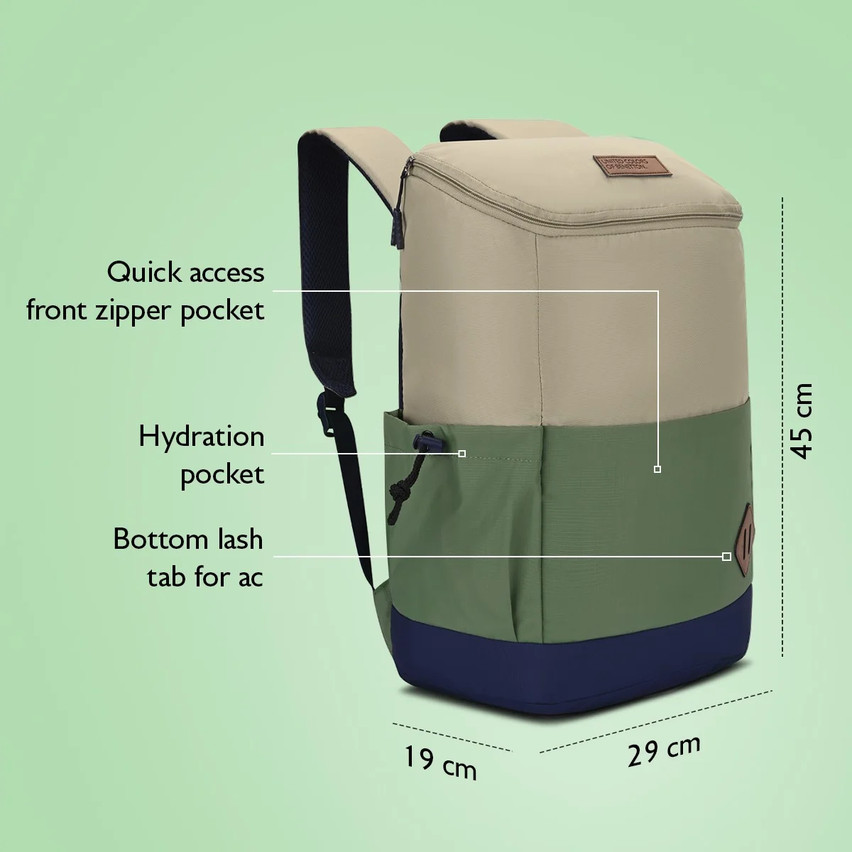 United Colors of Benetton Cosmo Non Laptop Backpack - Image 4