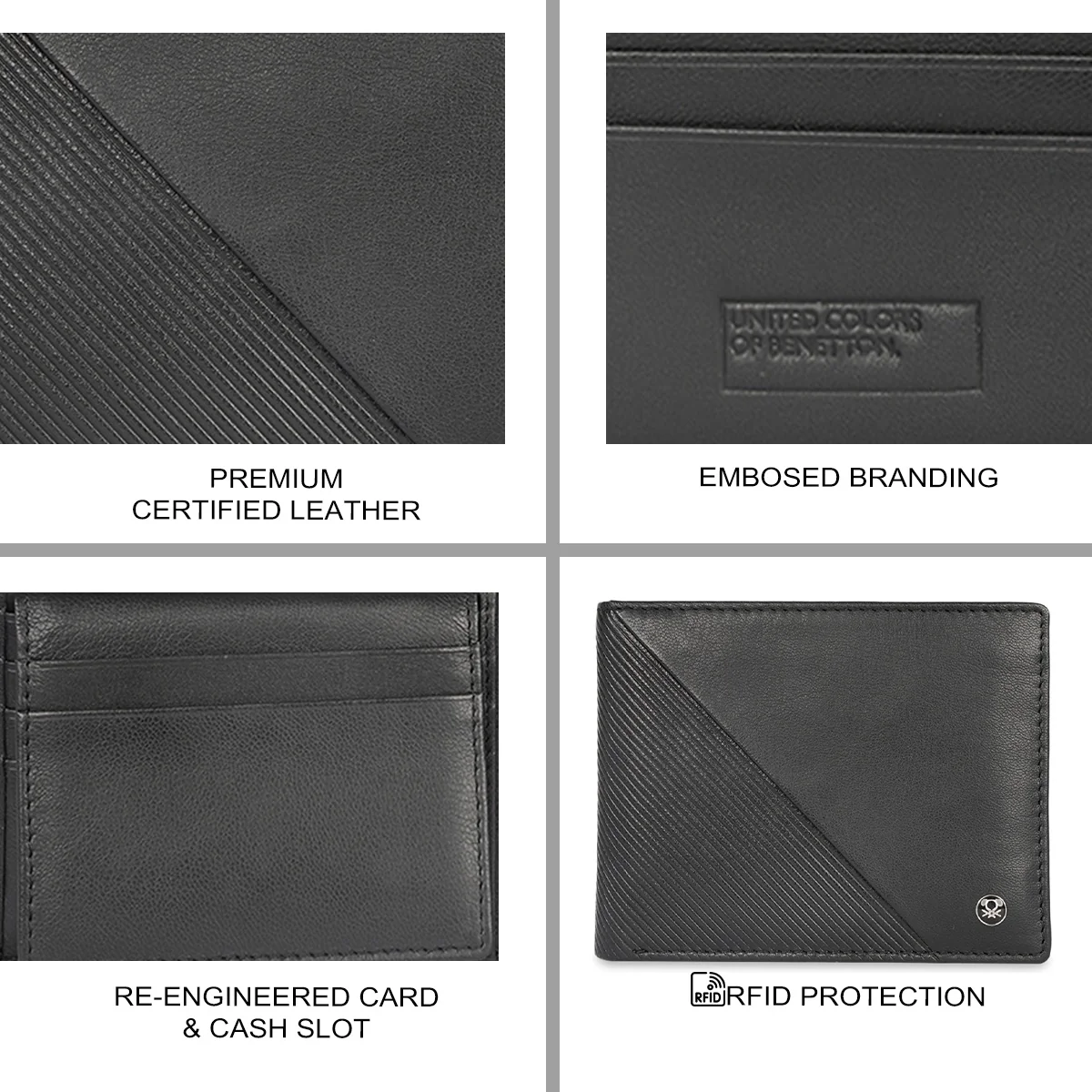 United Colors of Benetton Dragley Men's Passcase Wallet - Image 7
