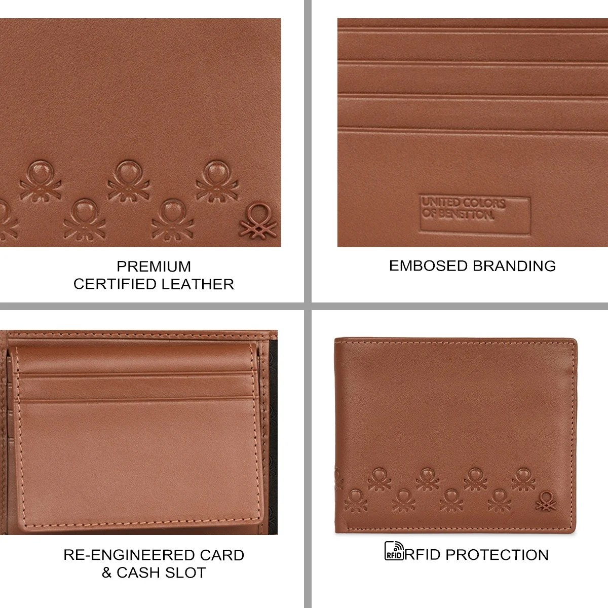 United Colors of Benetton Erlach Men's Passcase Wallet - Image 7