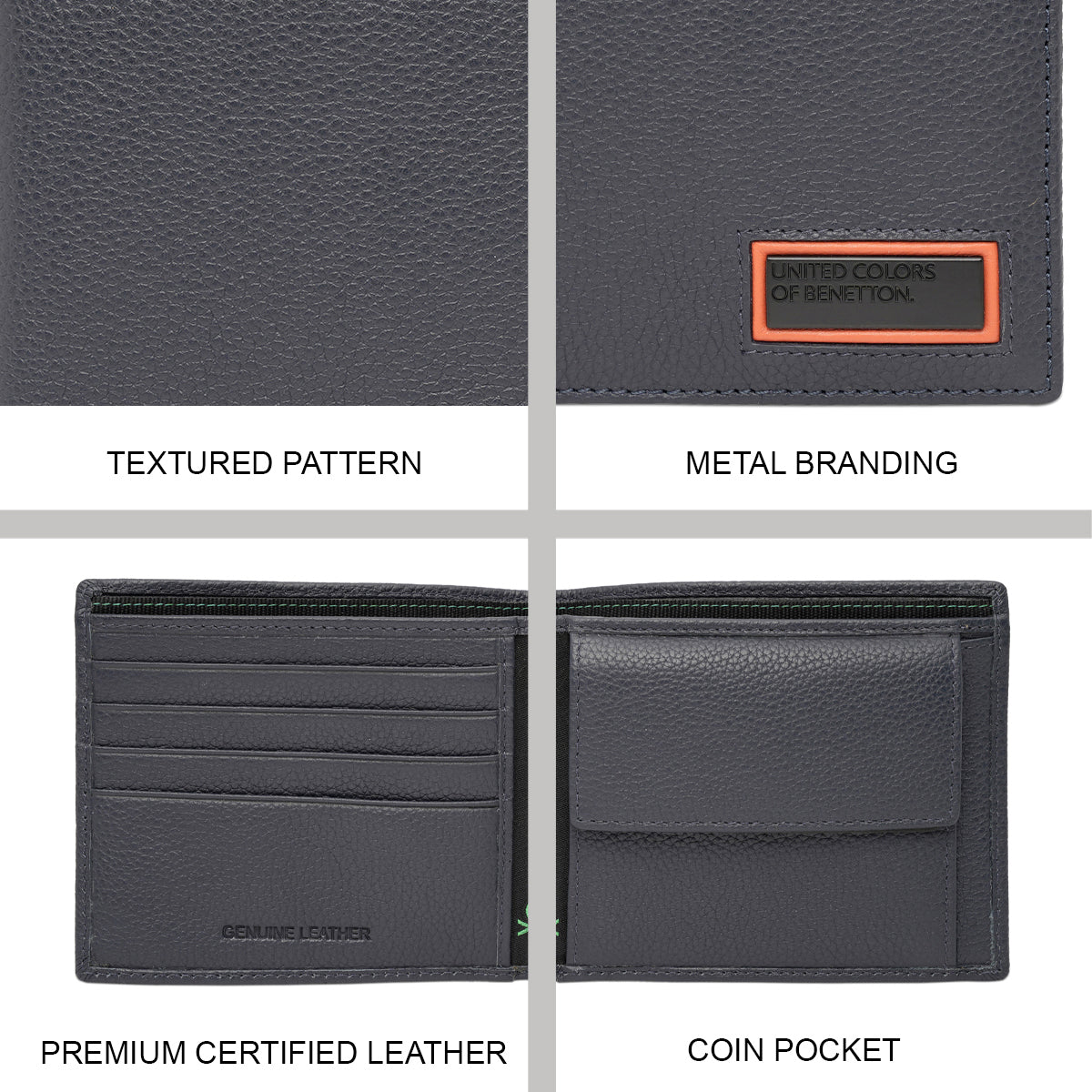 United Colors of Benetton Fanipal Men's Global Coin Wallet - Image 7