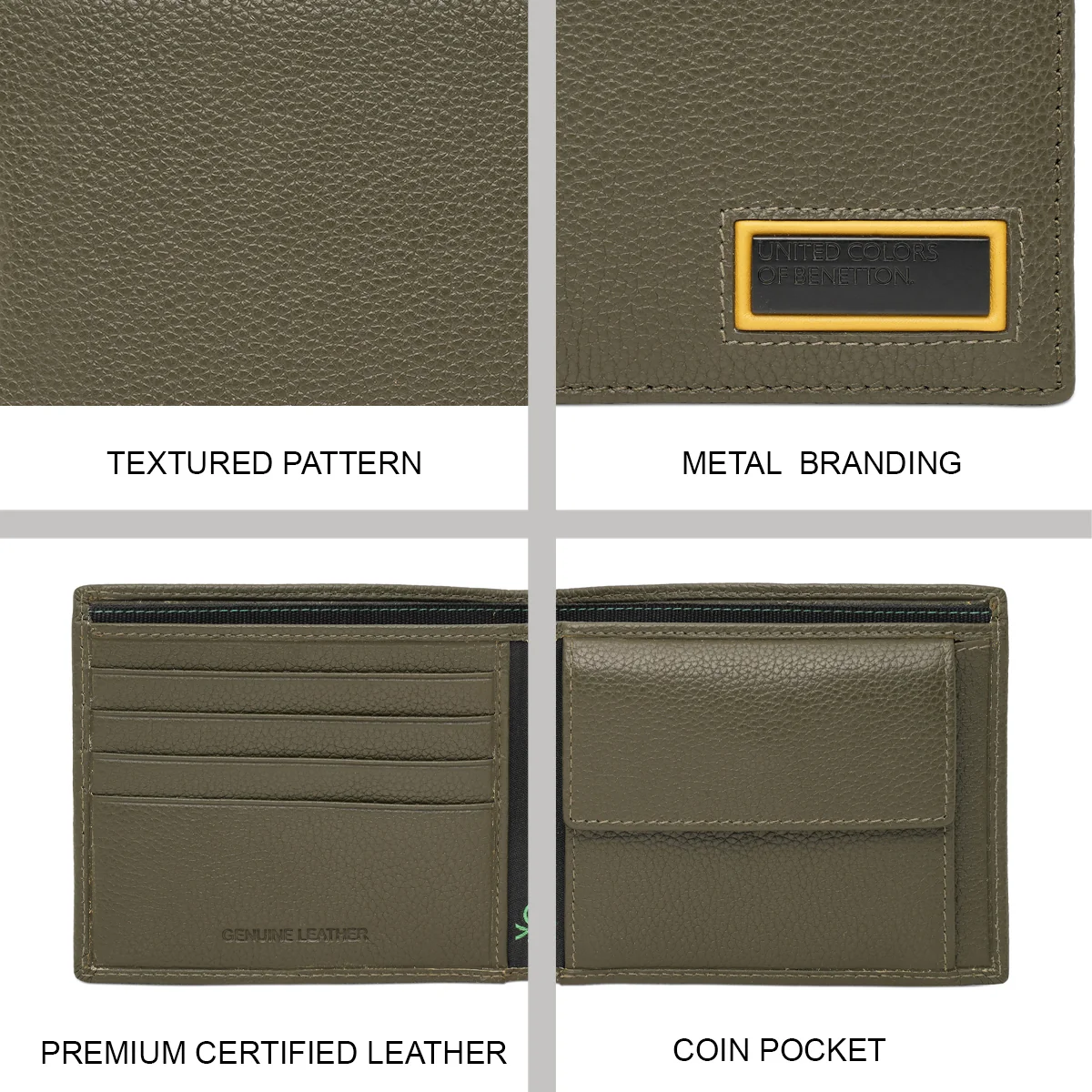United Colors of Benetton Fanipal Men's Global Coin Wallet - Image 7