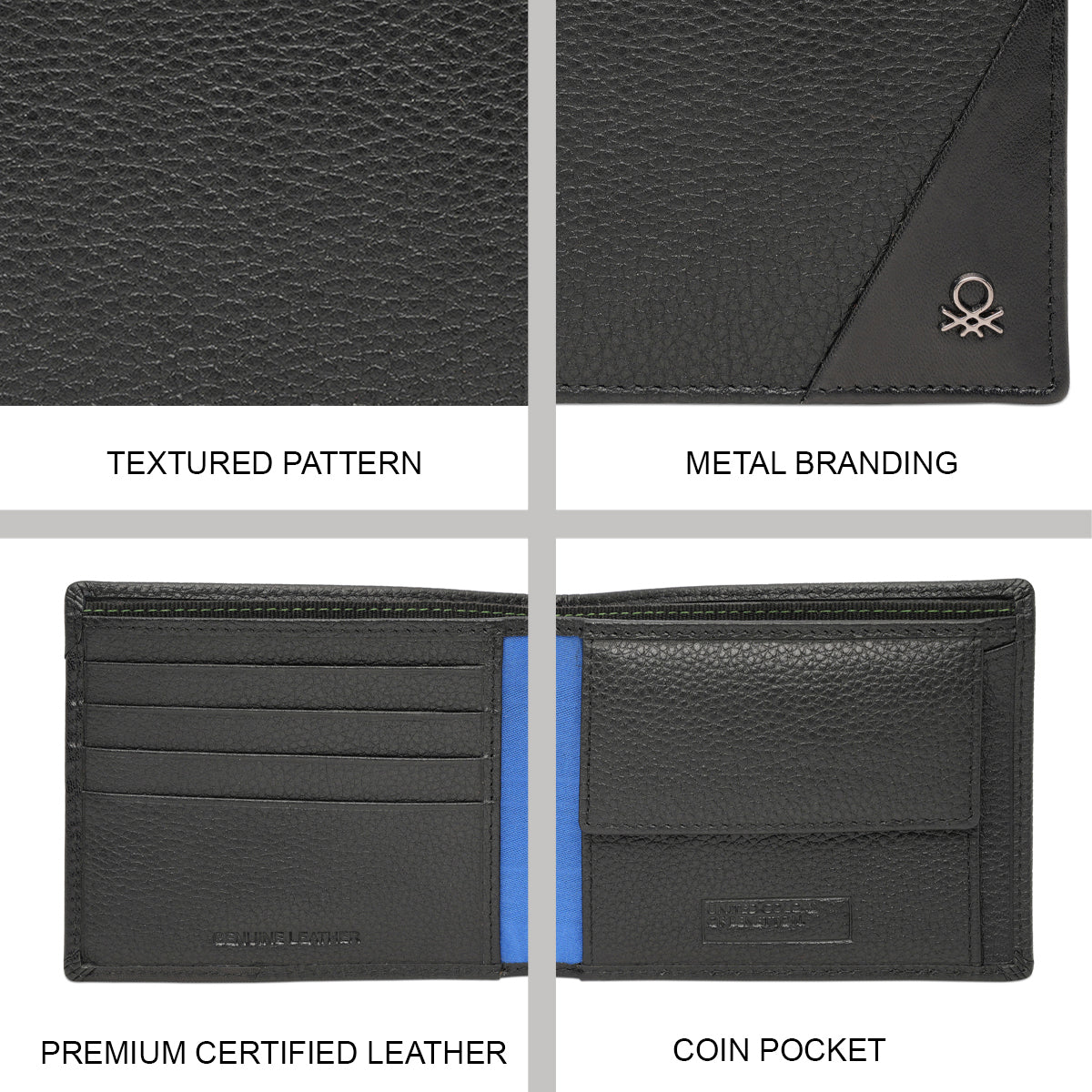 United Colors of Benetton Gladbeck Men's Global Coin Wallet - Image 7