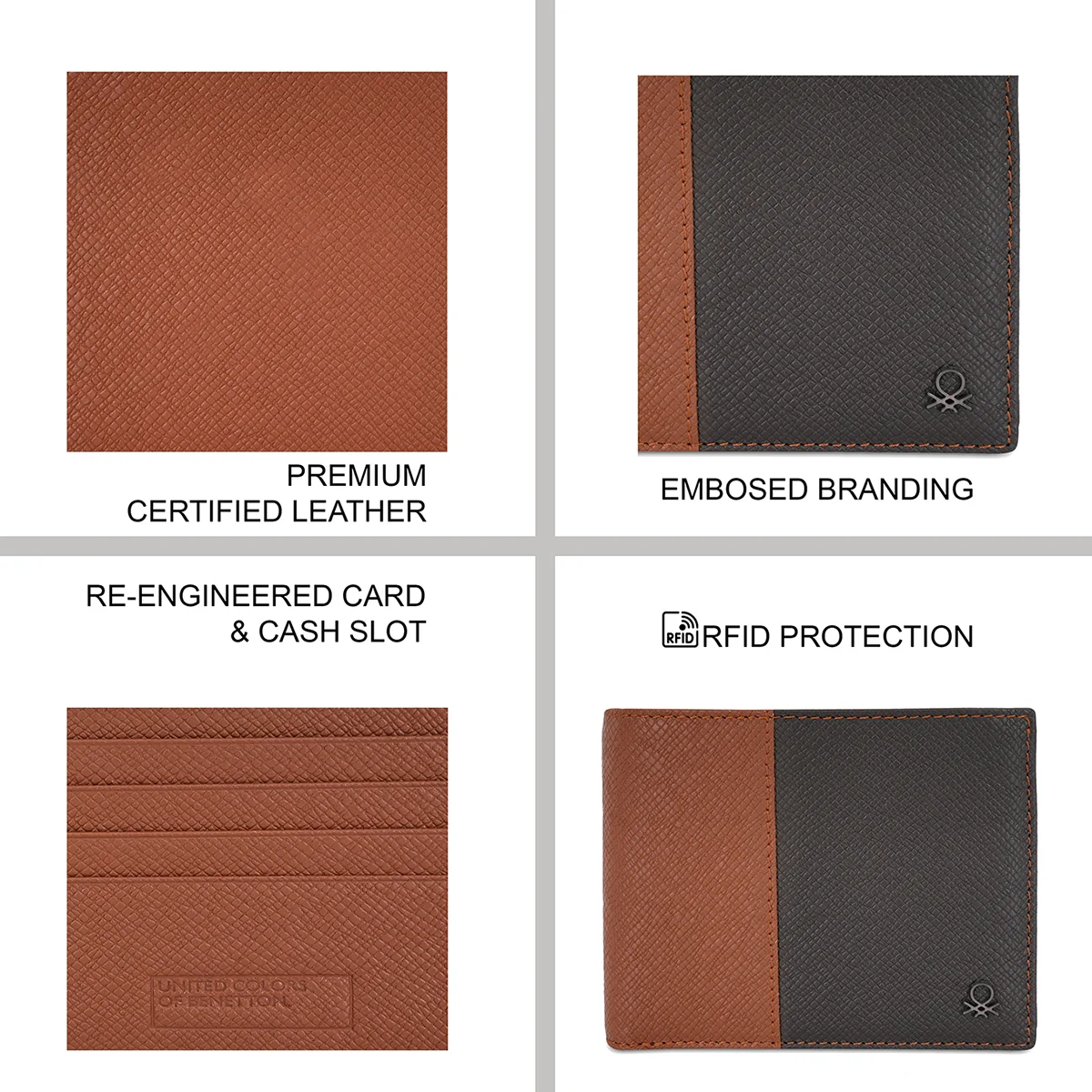 United Colors of Benetton Jacobo Men's Passcase Wallet - Image 4