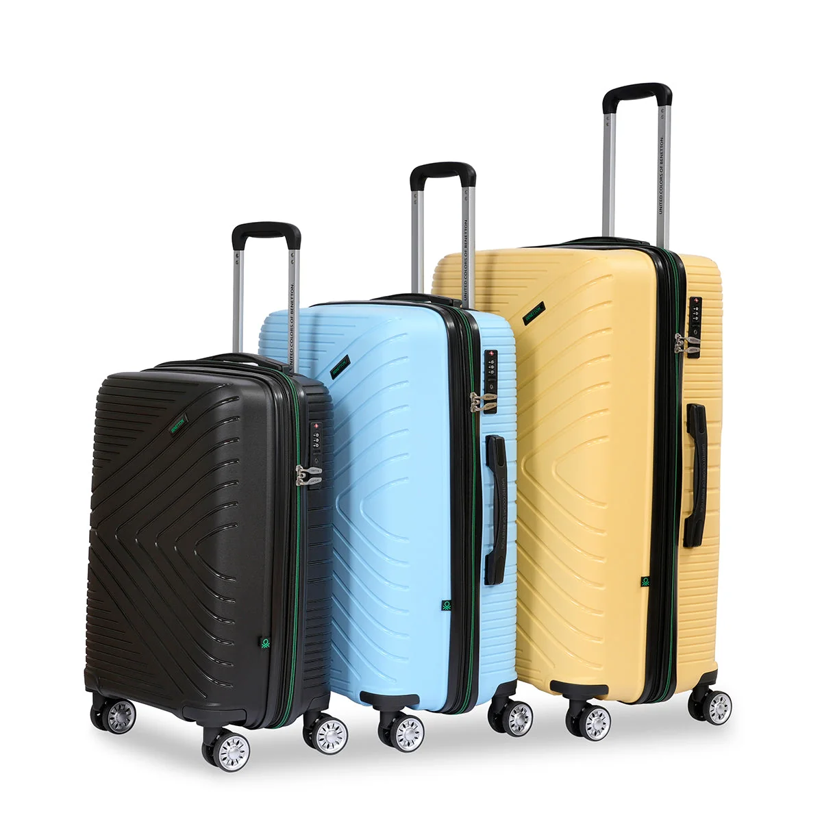 United Colors of Benetton Jasper Hard Luggage blue - Image 6