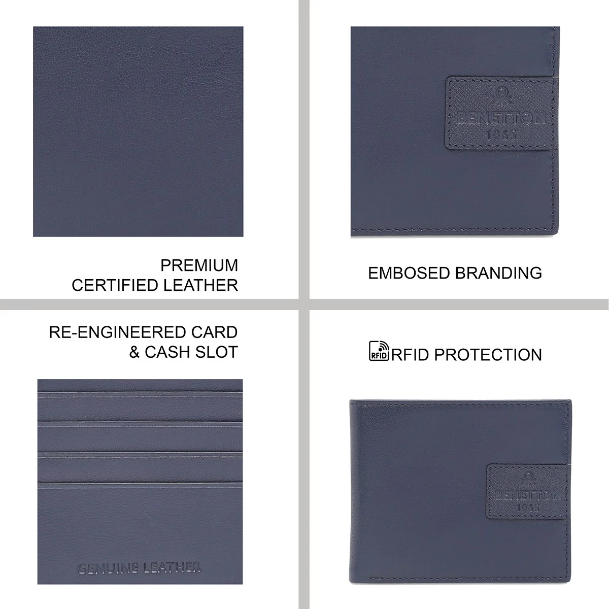 United Colors of Benetton Jodeco Men's Slimfold Wallet - Image 8