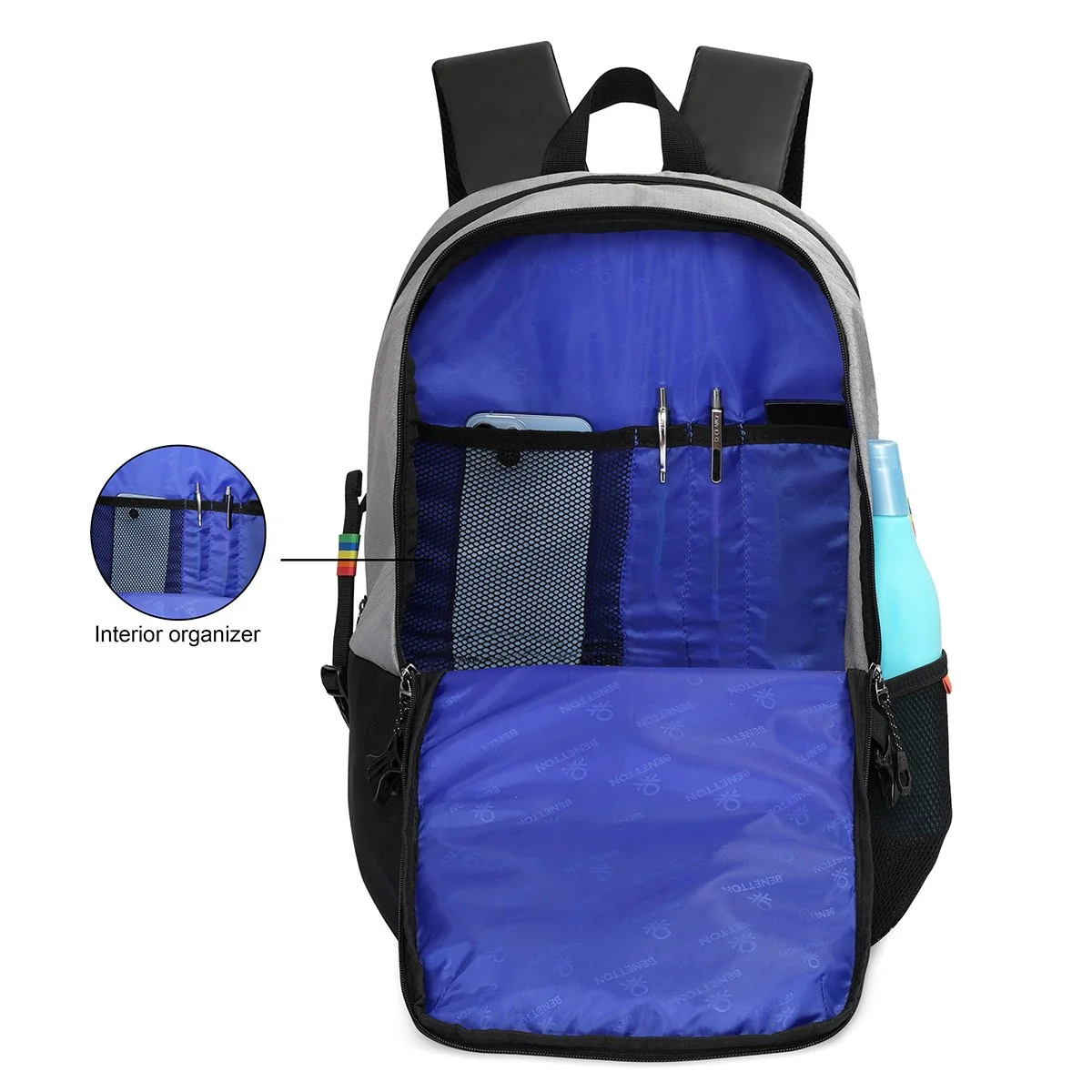 United Colors of Benetton Kaizen Laptop Backpack - Image 6