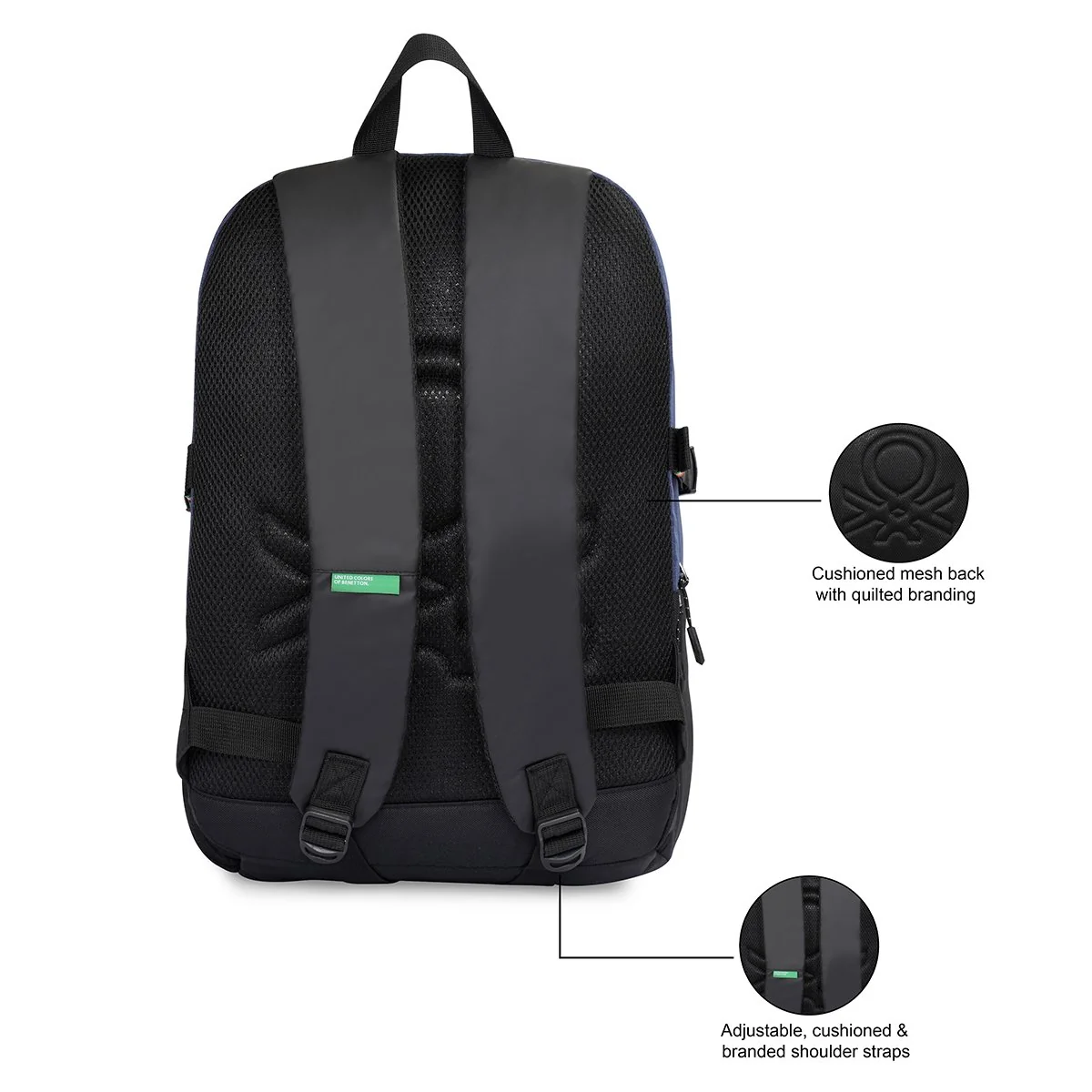 United Colors of Benetton Kaizen Laptop Backpack - Image 5