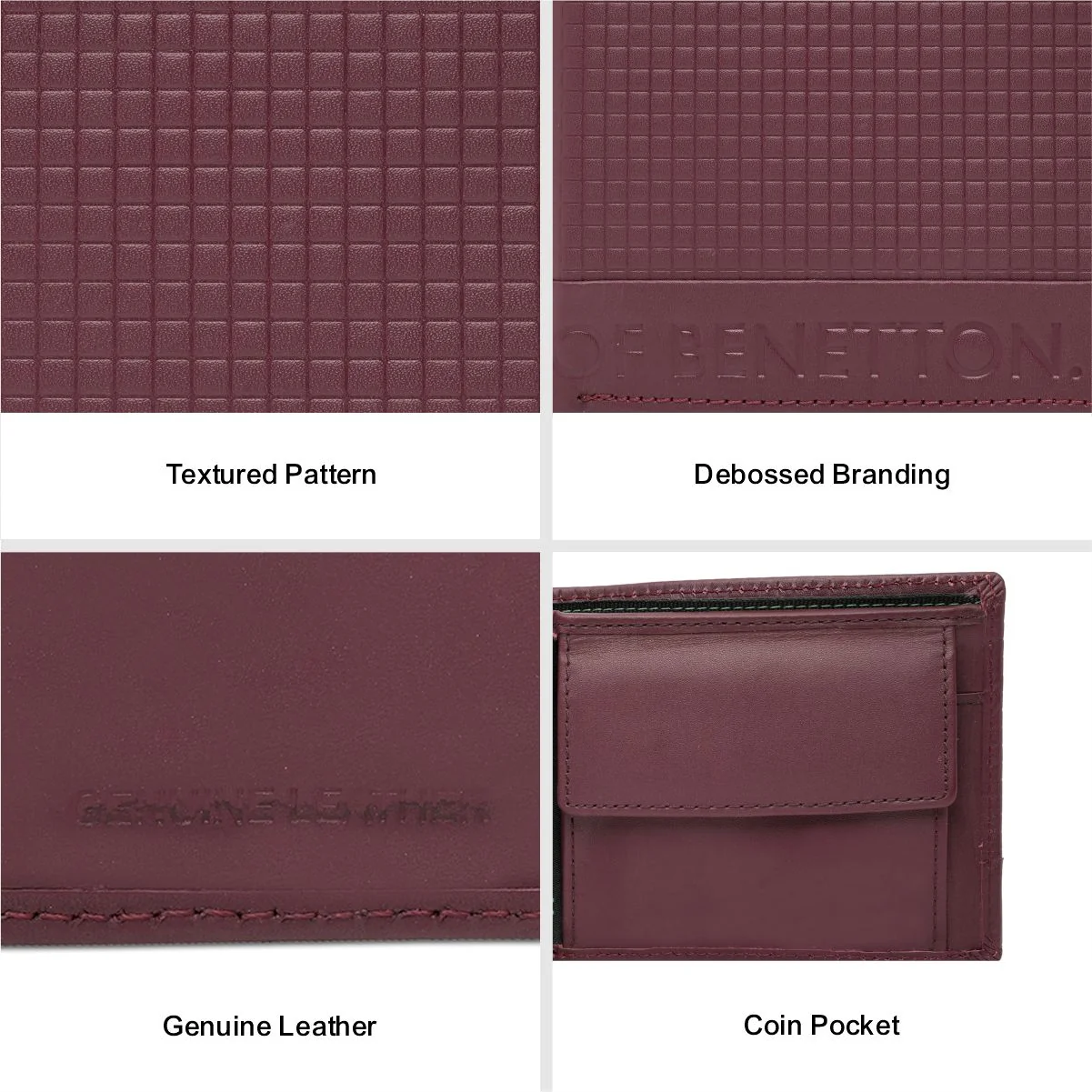 United Colors of Benetton Kildare Men's Multicard Coin Wallet - Image 9