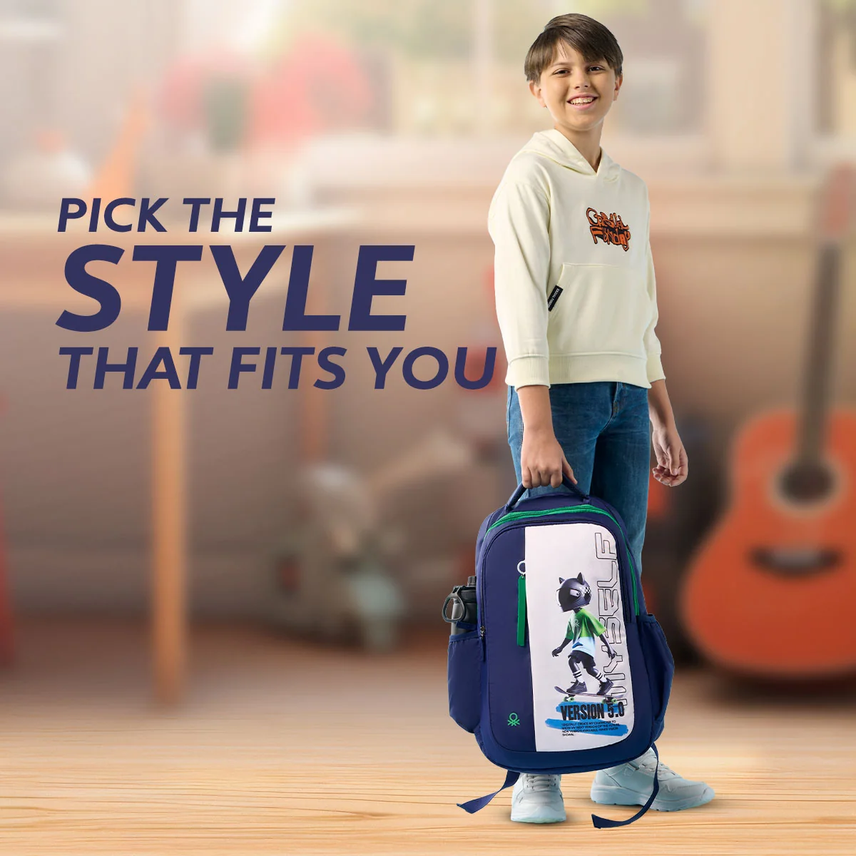 United Colors of Benetton Metaverse Non Laptop Backpack - Image 6