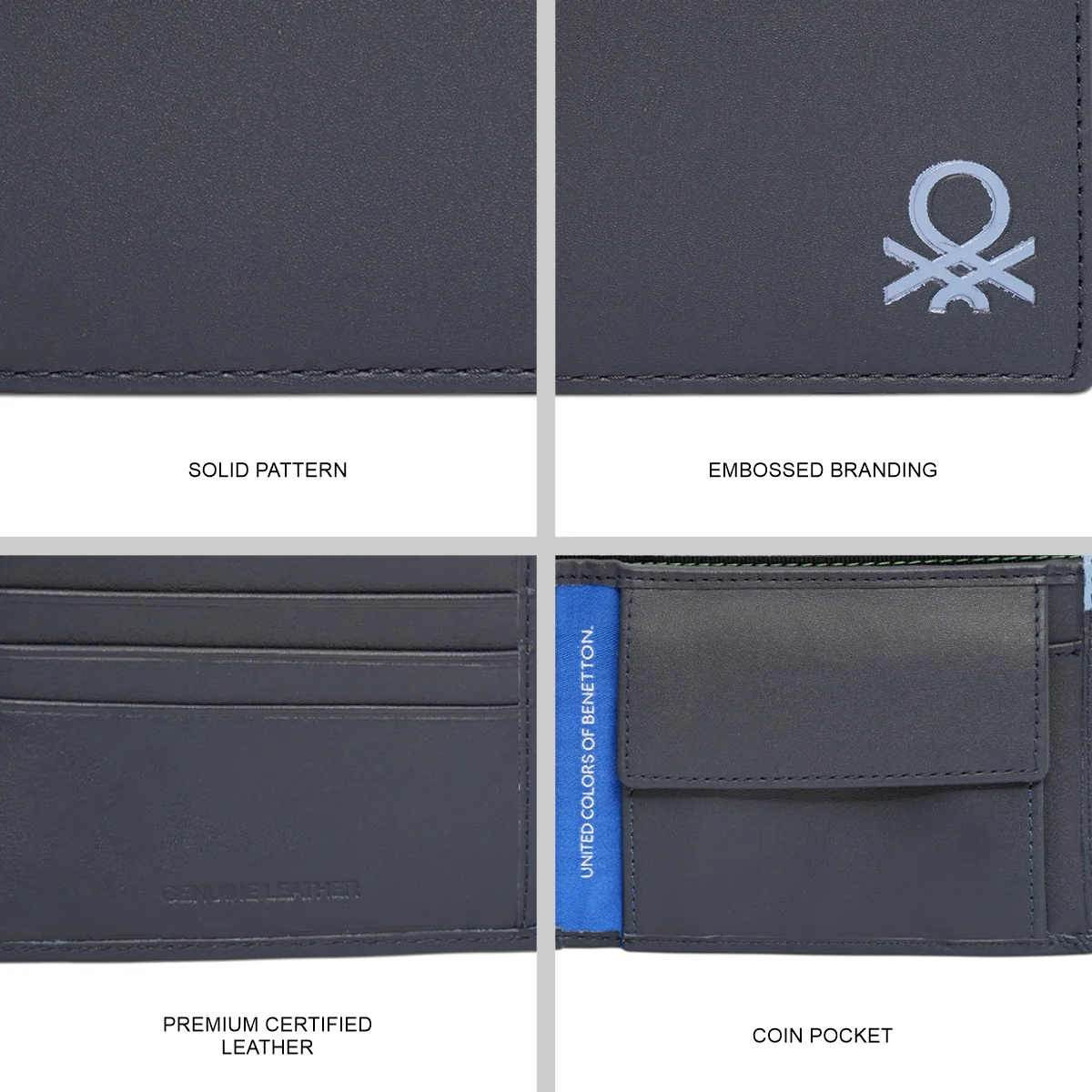 United Colors of Benetton Munro Men's Global Coin Wallet - Image 7
