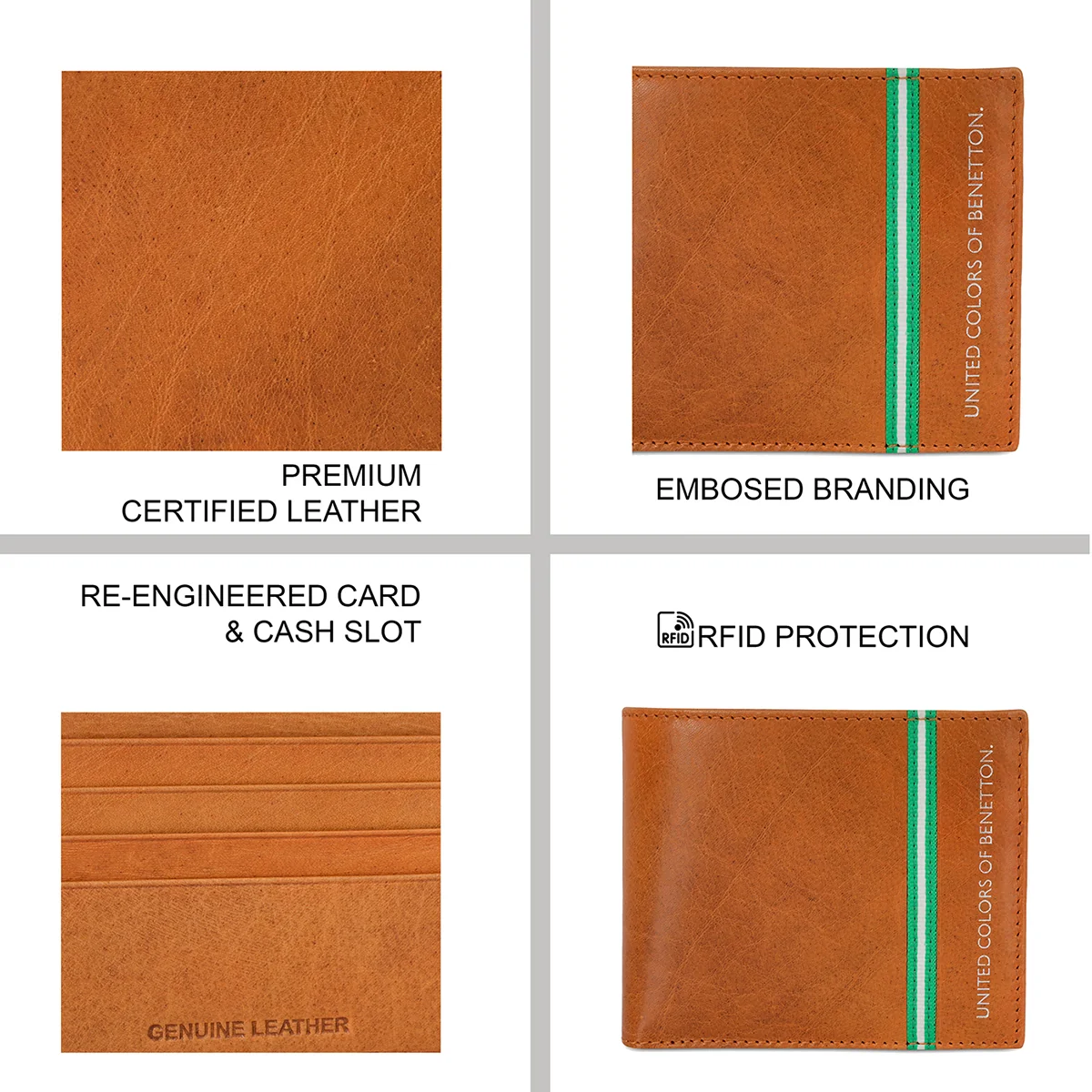 United Colors of Benetton Natalio Men's Global Coin Wallet - Image 12