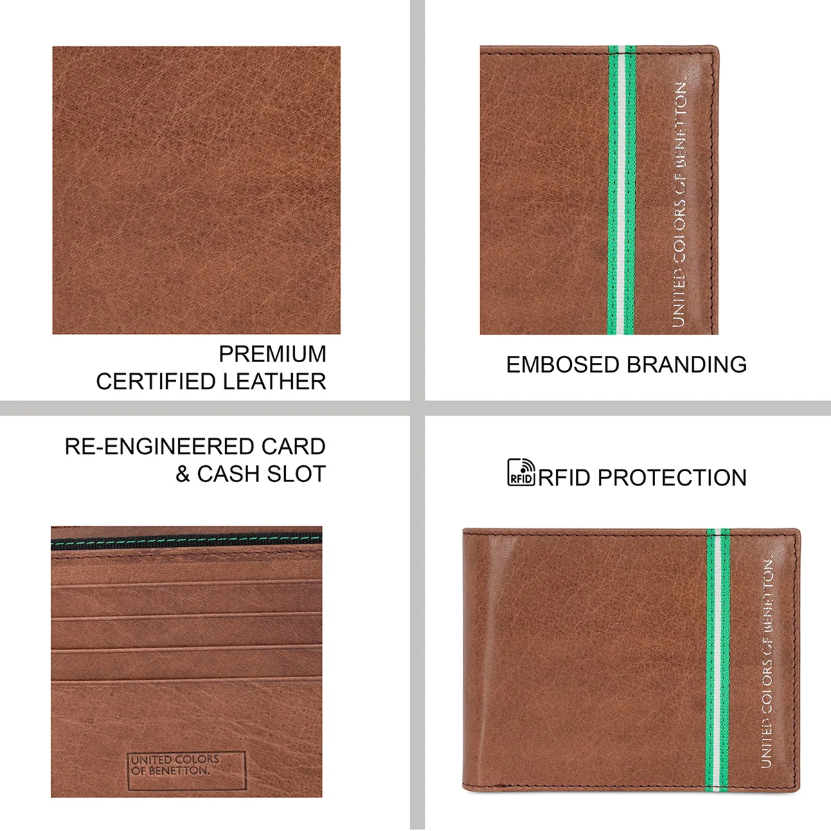 United Colors of Benetton Natalio Men's Passcase Wallet - Image 4