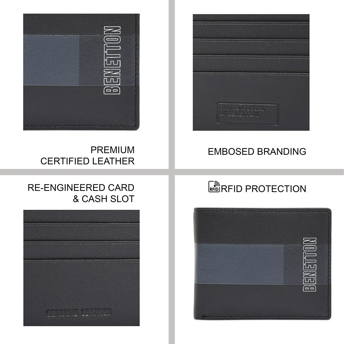 United Colors of Benetton Neruda Men's Passcase Wallet - Image 7