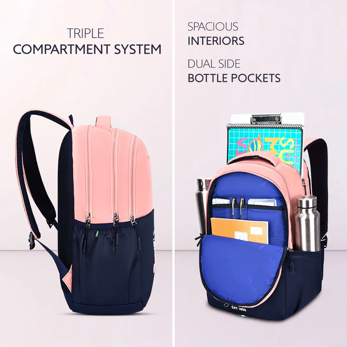 United Colors of Benetton Petro Non Laptop Backpack - Image 3