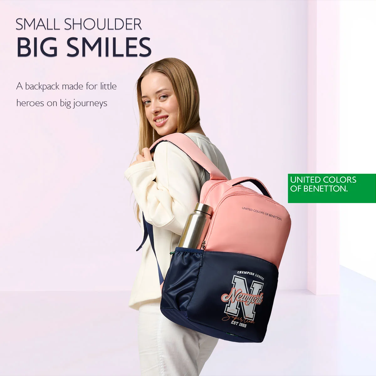 United Colors of Benetton Petro Non Laptop Backpack - Image 7