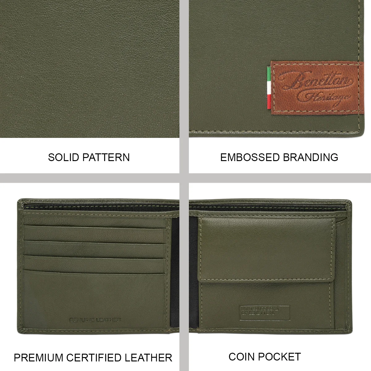 United Colors of Benetton Polatsk Men's Global Coin Wallet - Image 7