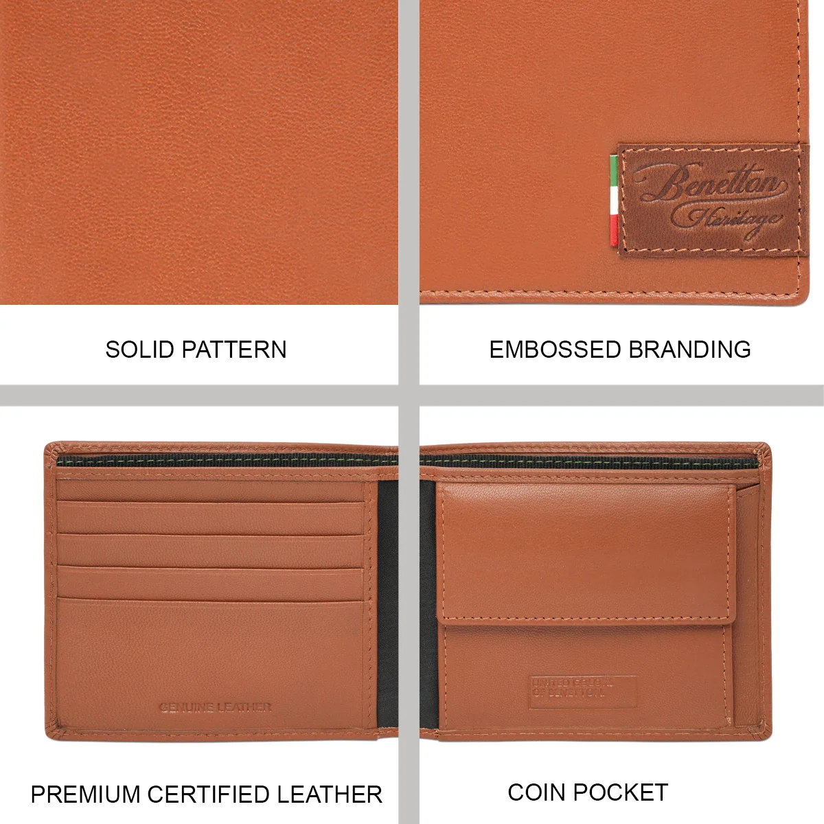 United Colors of Benetton Polatsk Men's Global Coin Wallet - Image 7