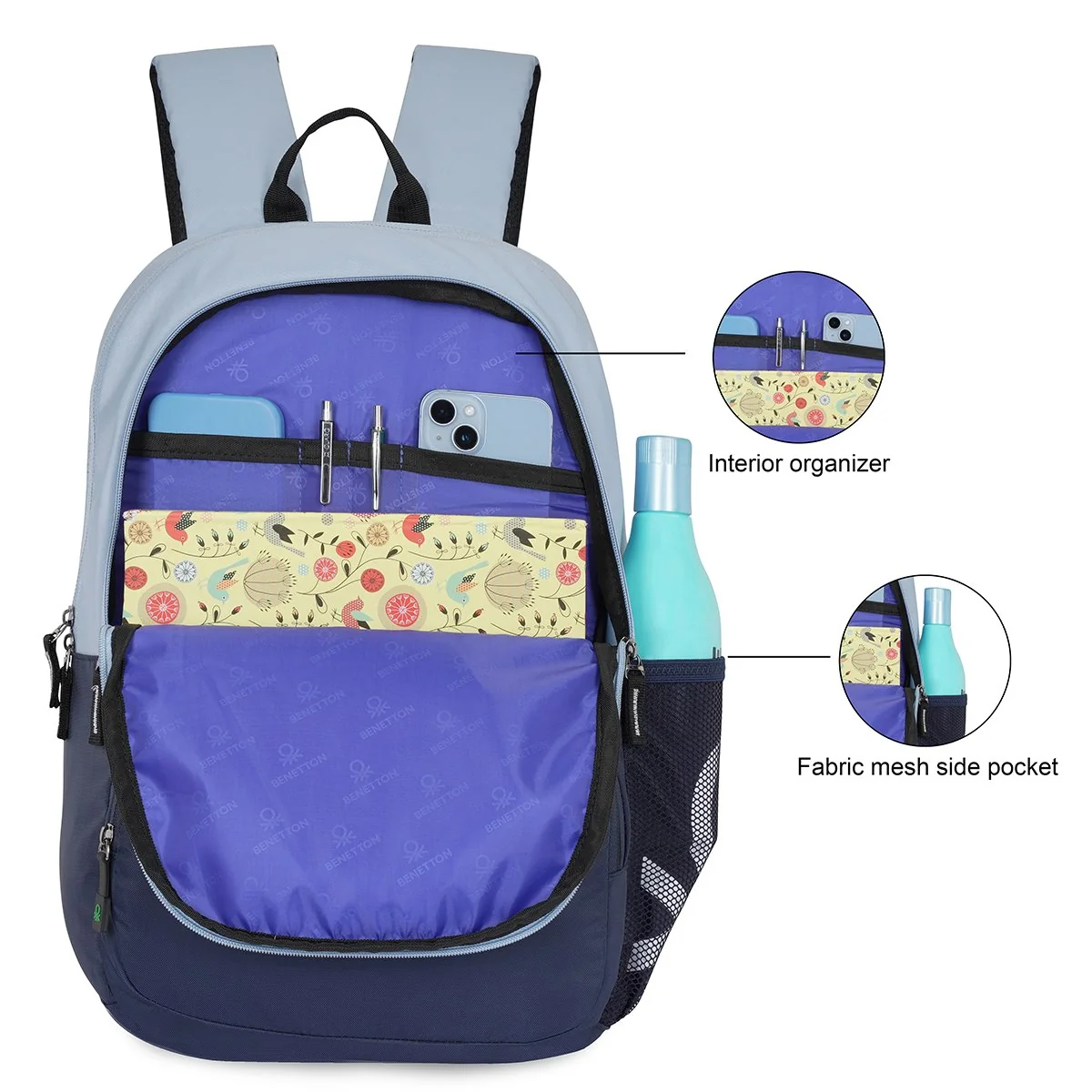 United Colors of Benetton Pyro Laptop Backpack - Image 5