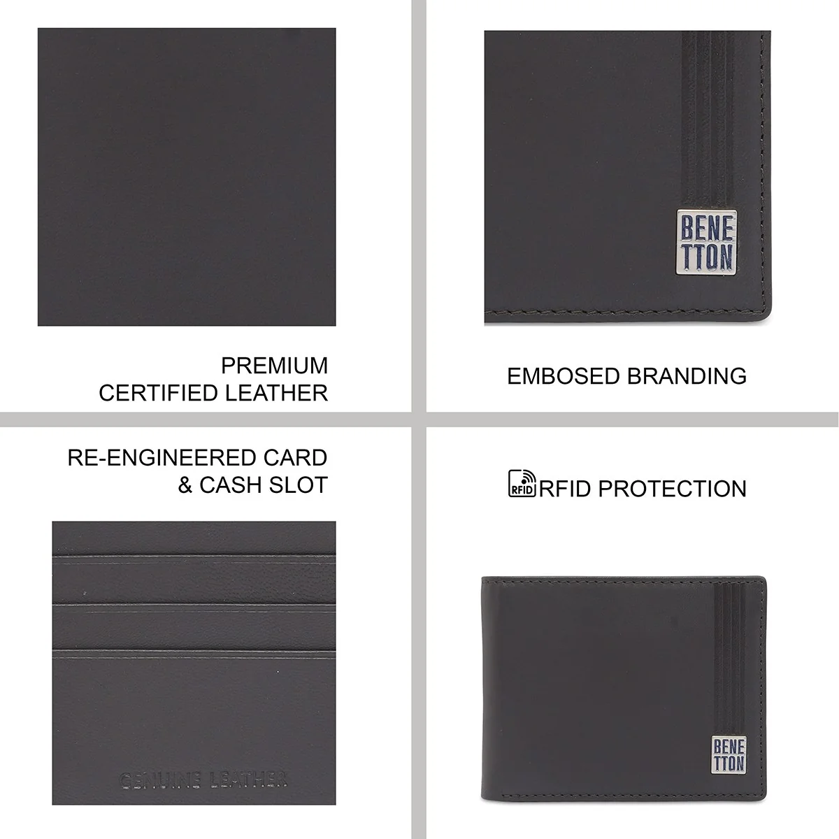 United Colors of Benetton Rembla Men's Passcase Wallet - Image 8