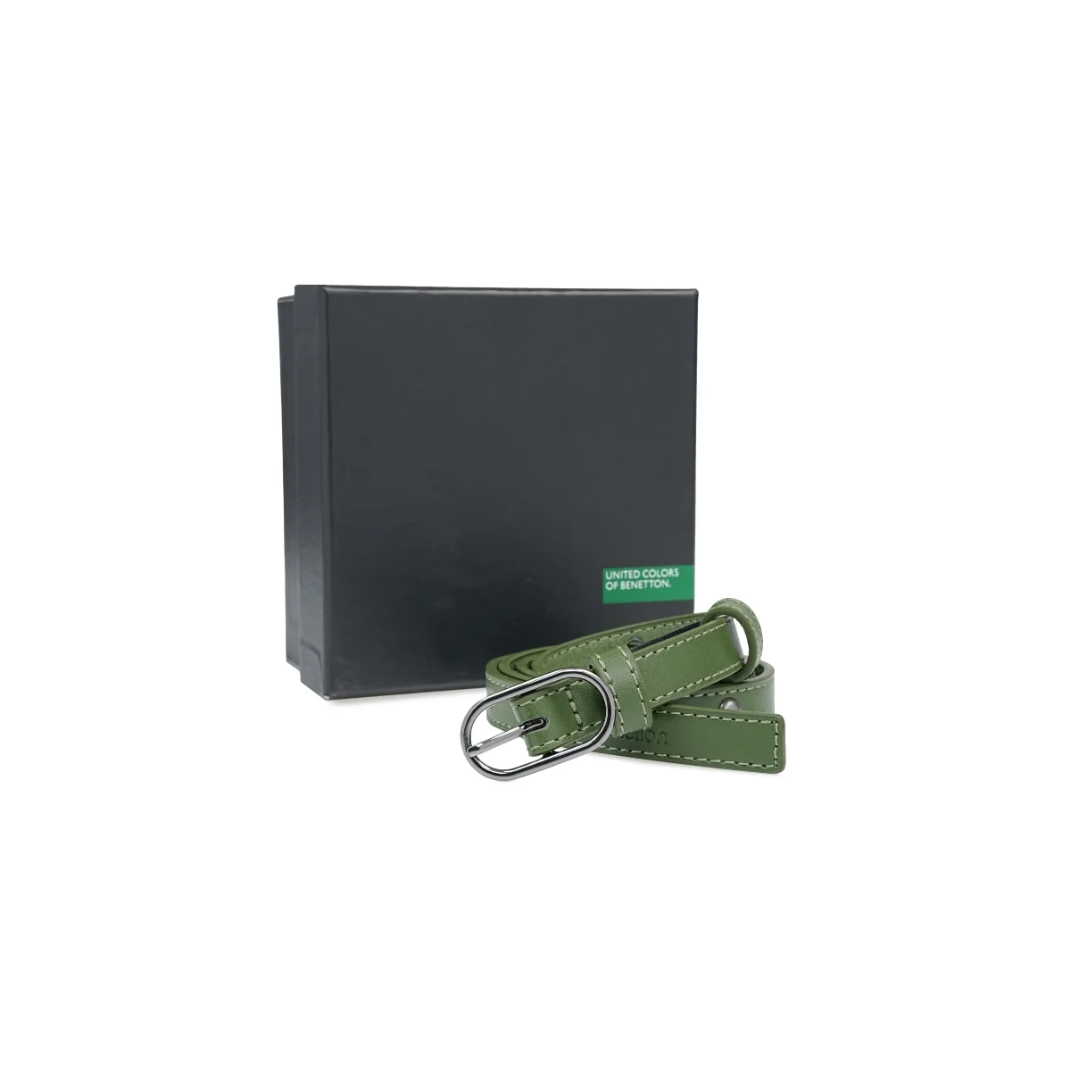 United Colors of Benetton Rivetta Women's Non Reversible Belt - Image 5