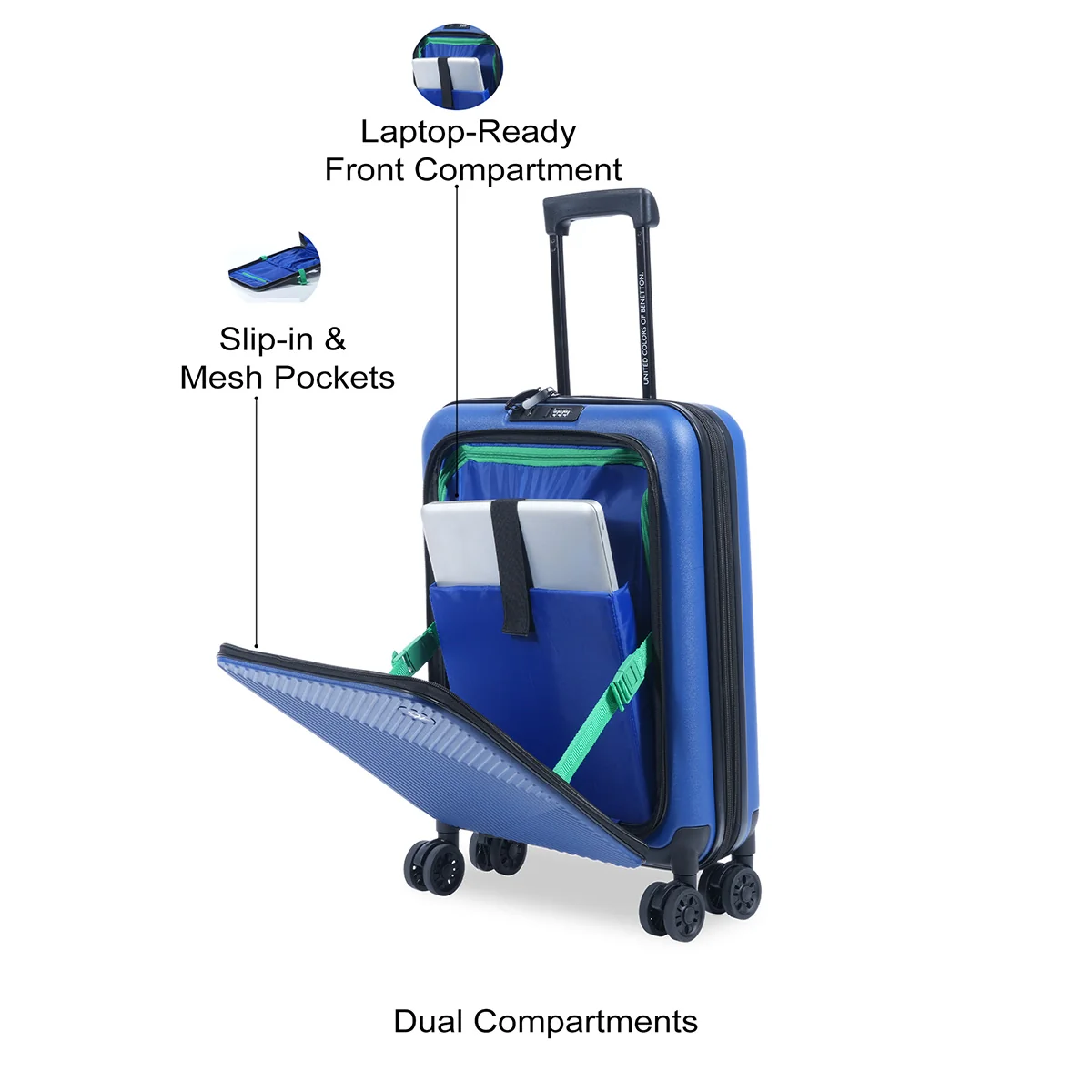 United Colors of Benetton Ryzen Pro Hard Luggage - Image 5