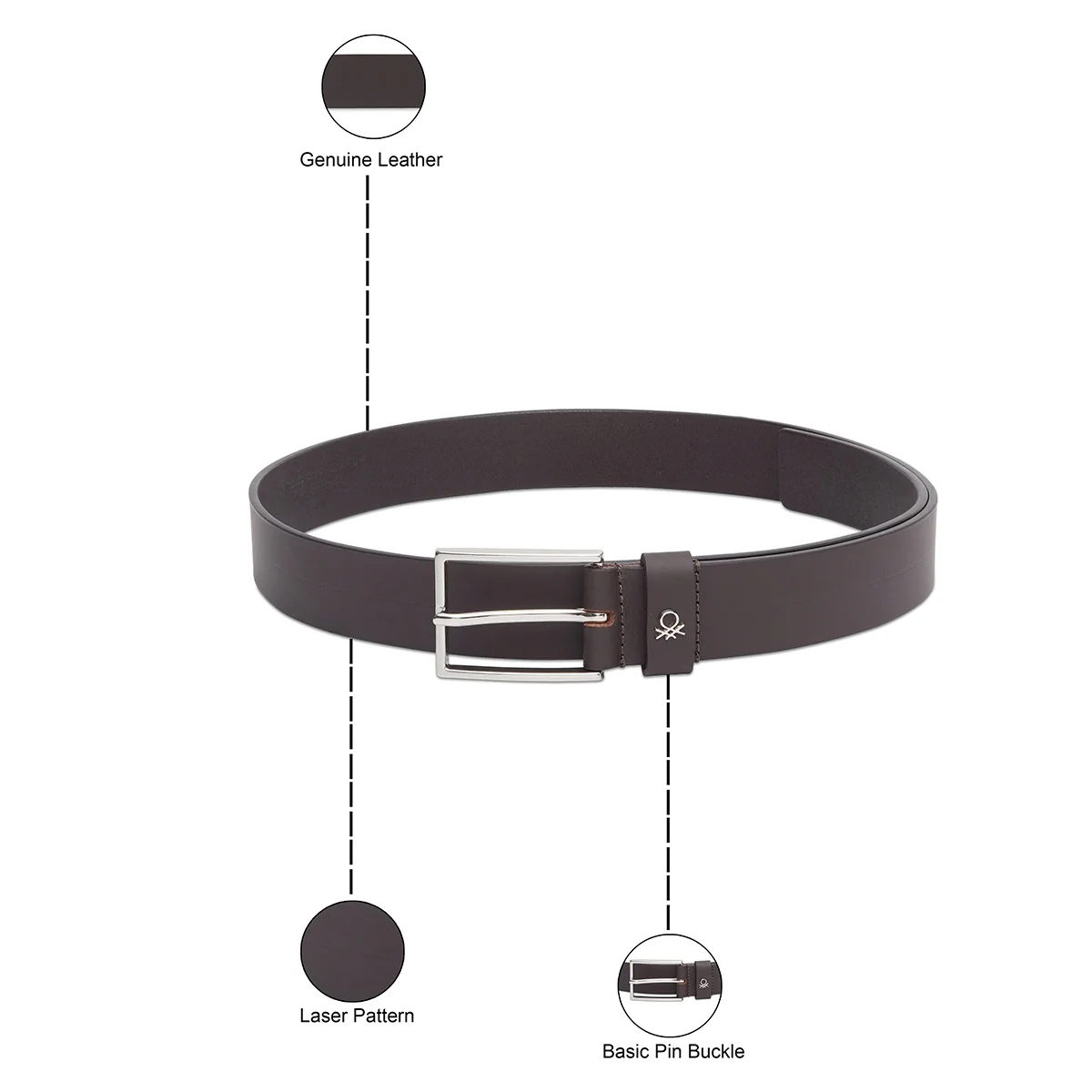 United Colors of Benetton Scanno Non Reversible Belt - Image 4