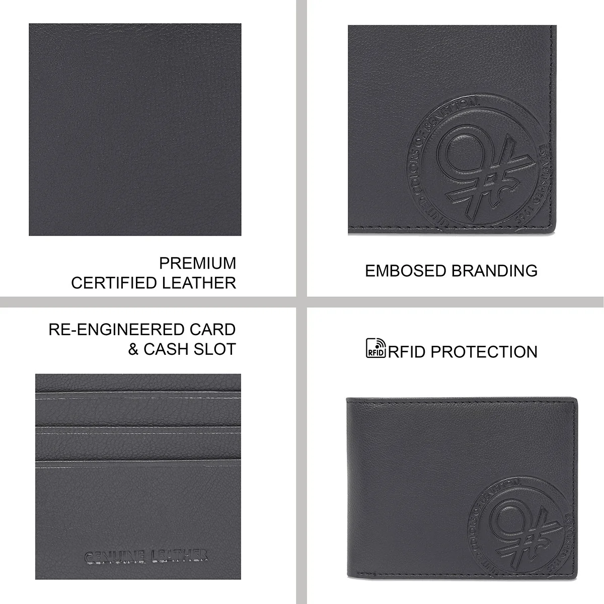 United Colors of Benetton Serrat Men's Passcase Wallet - Image 8
