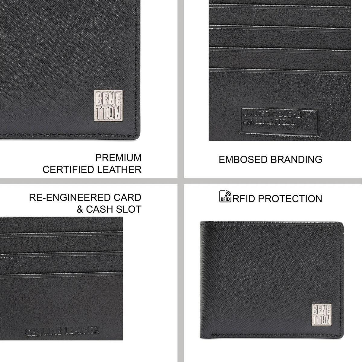 United Colors of Benetton Shetland Men's Passcase Wallet - Image 8