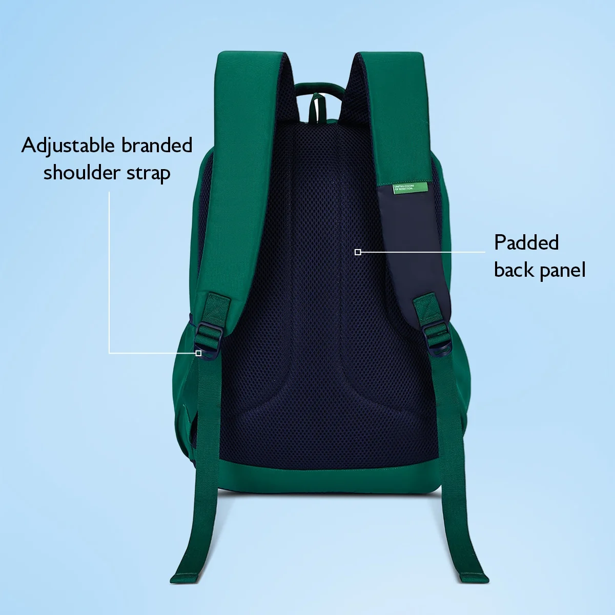 United Colors of Benetton Sonic Laptop Backpack - Image 5
