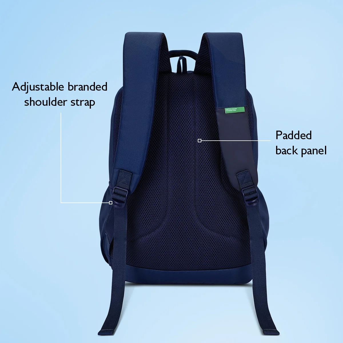 United Colors of Benetton Sonic Laptop Backpack - Image 5