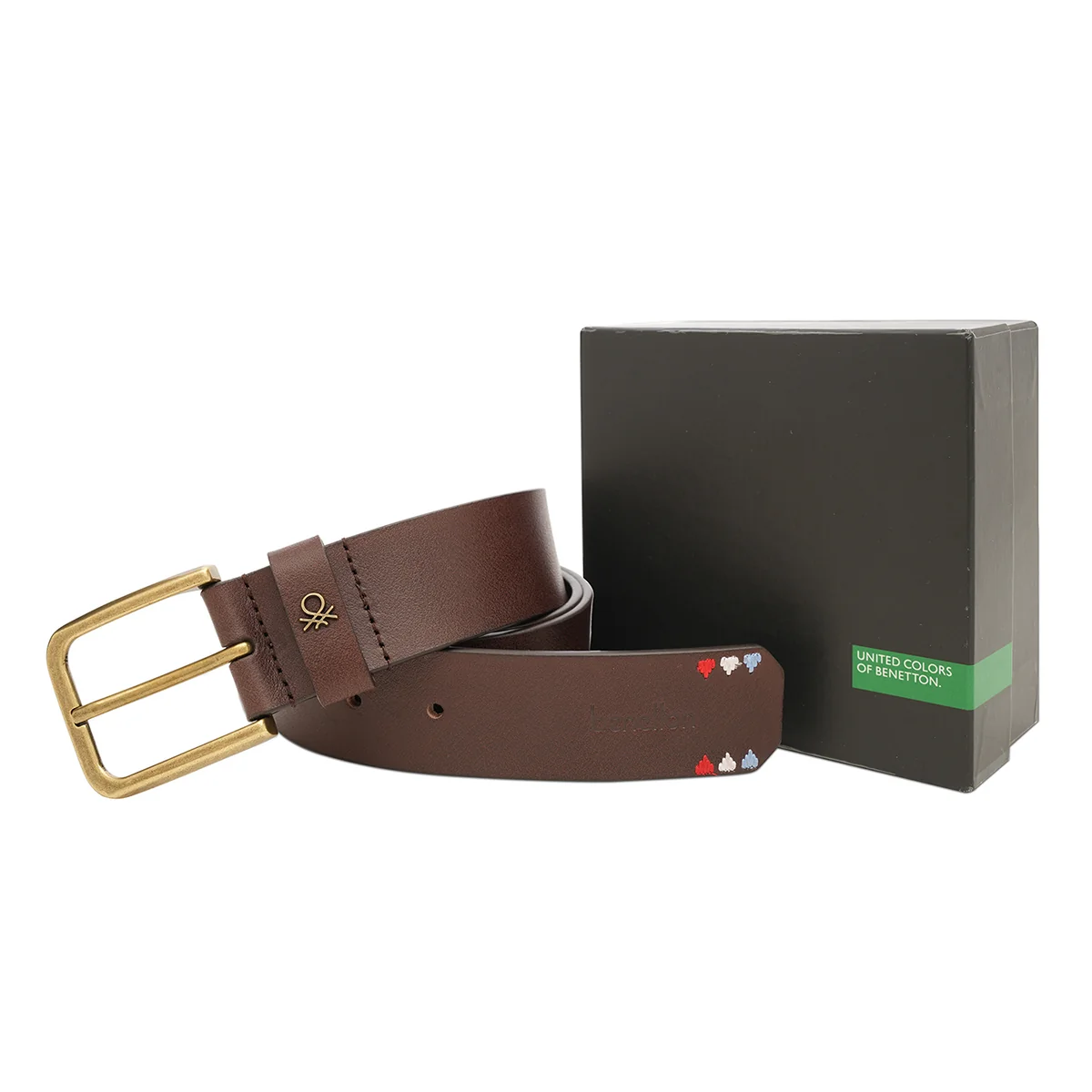 United Colors of Benetton Thalara Men's Non Reversible Belt - Image 7