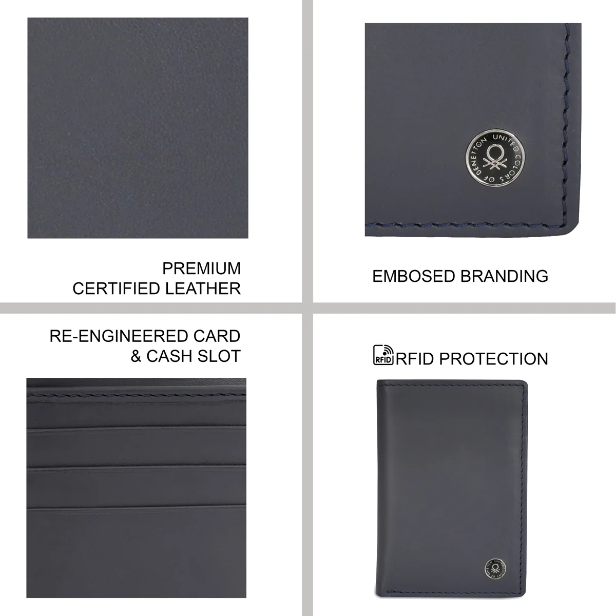 United Colors of Benetton Thornton Men's Trifold - Image 4
