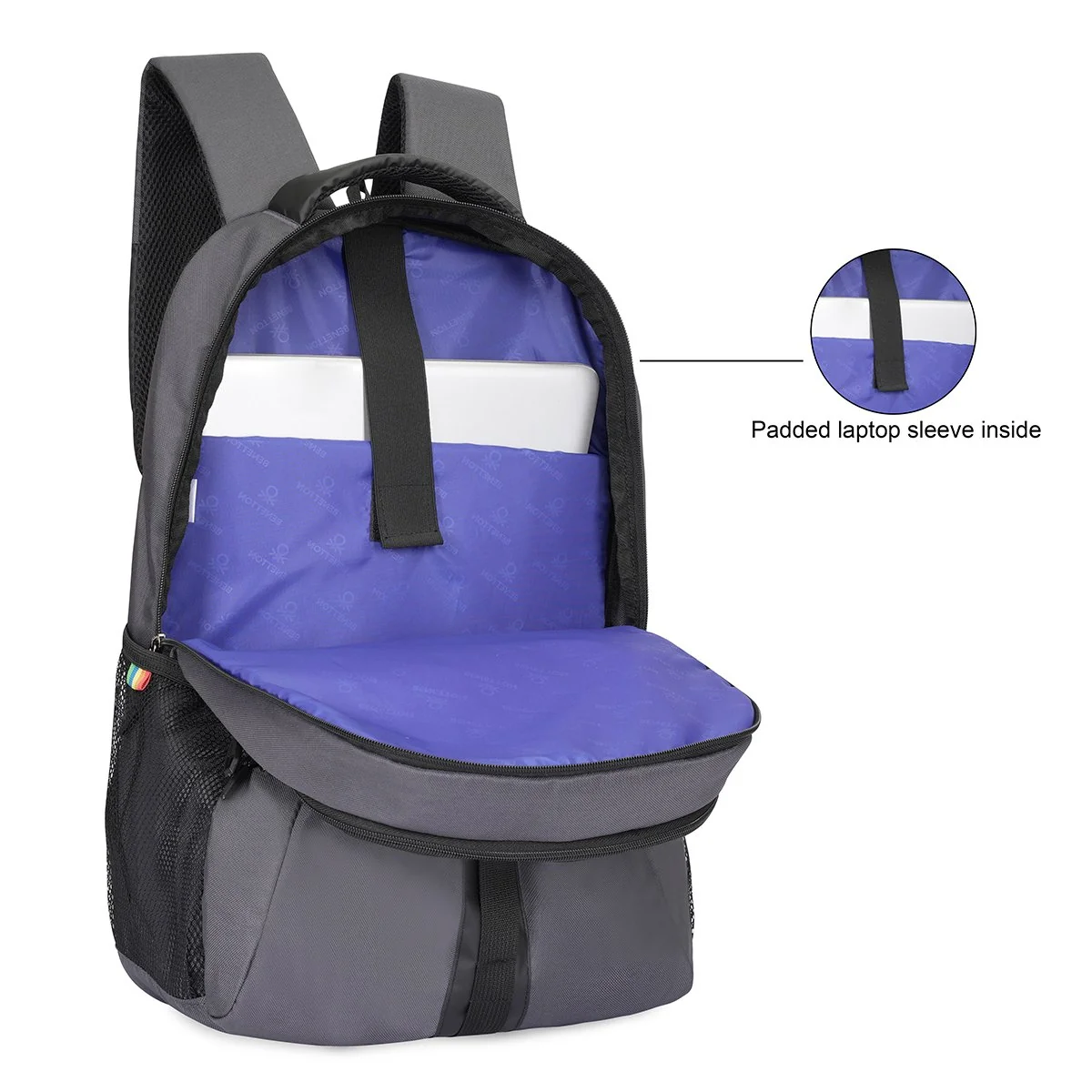 United Colors of Benetton Thunderbolt Laptop Backpack - Image 7