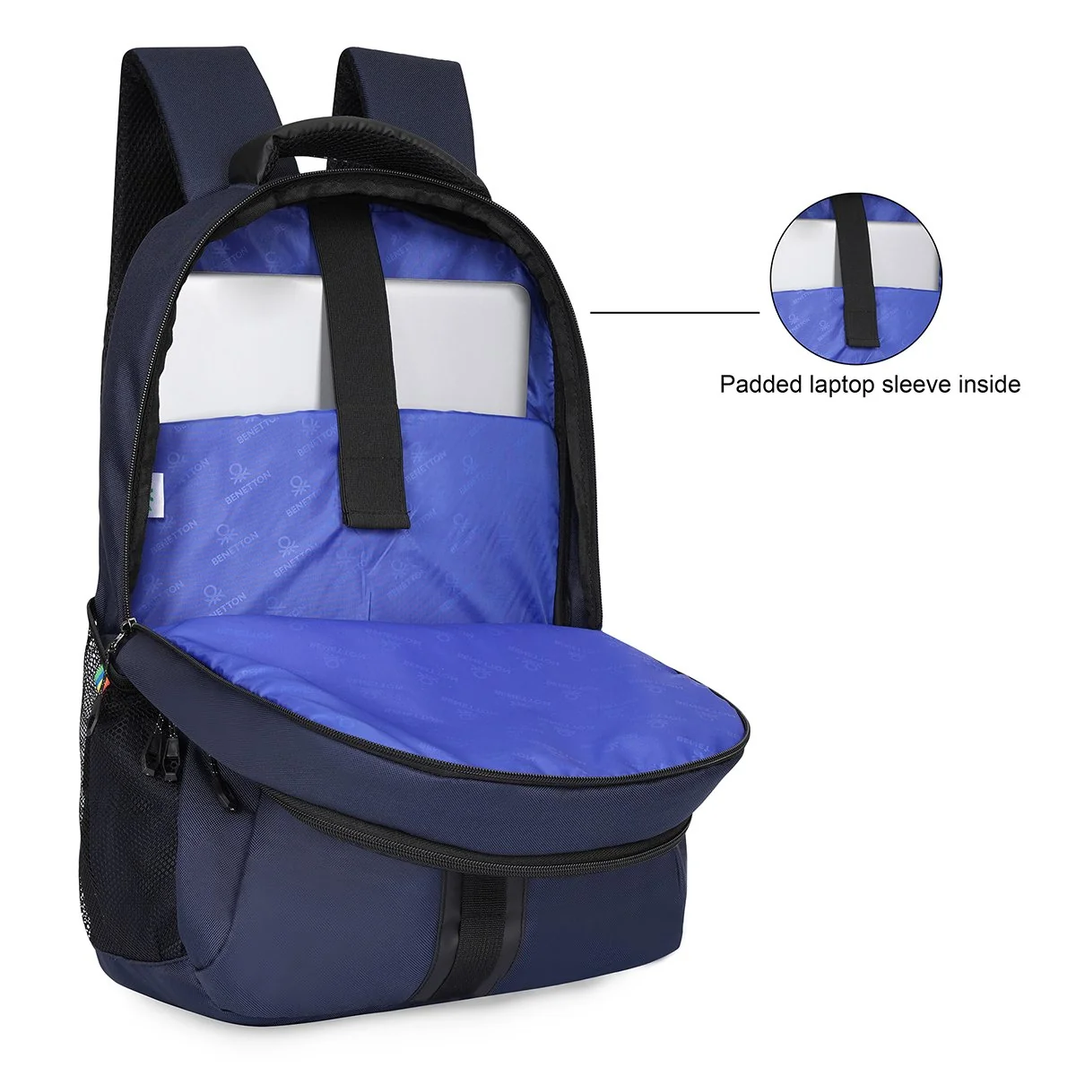 United Colors of Benetton Thunderbolt Laptop Backpack - Image 7
