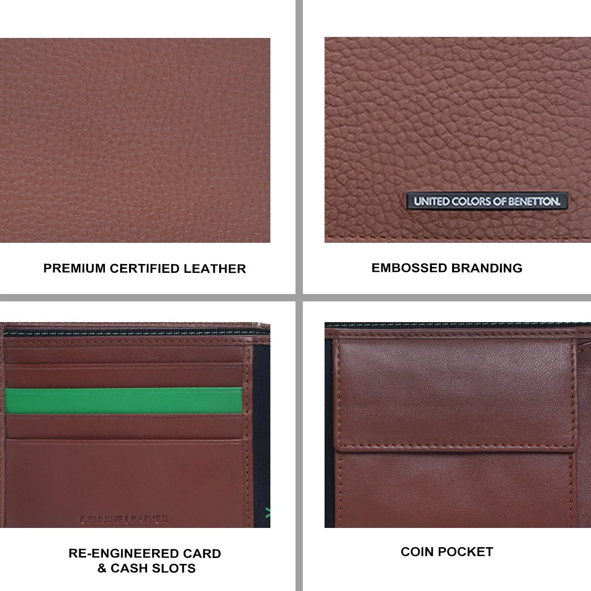 United Colors of Benetton Tyrone Men's Global Coin Wallet - Image 7