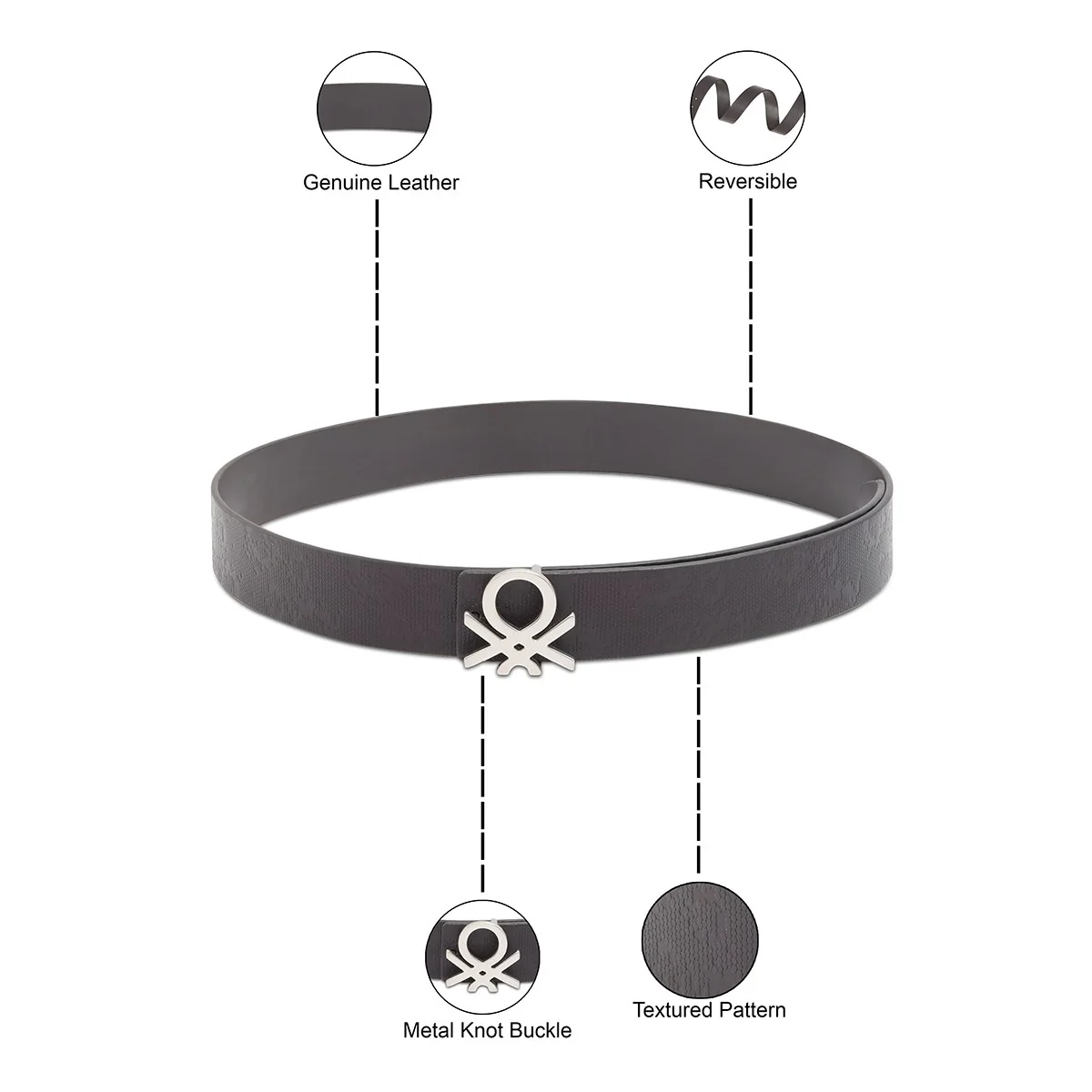 United Colors of Benetton Vicens Men's Reversible Belt - Image 4