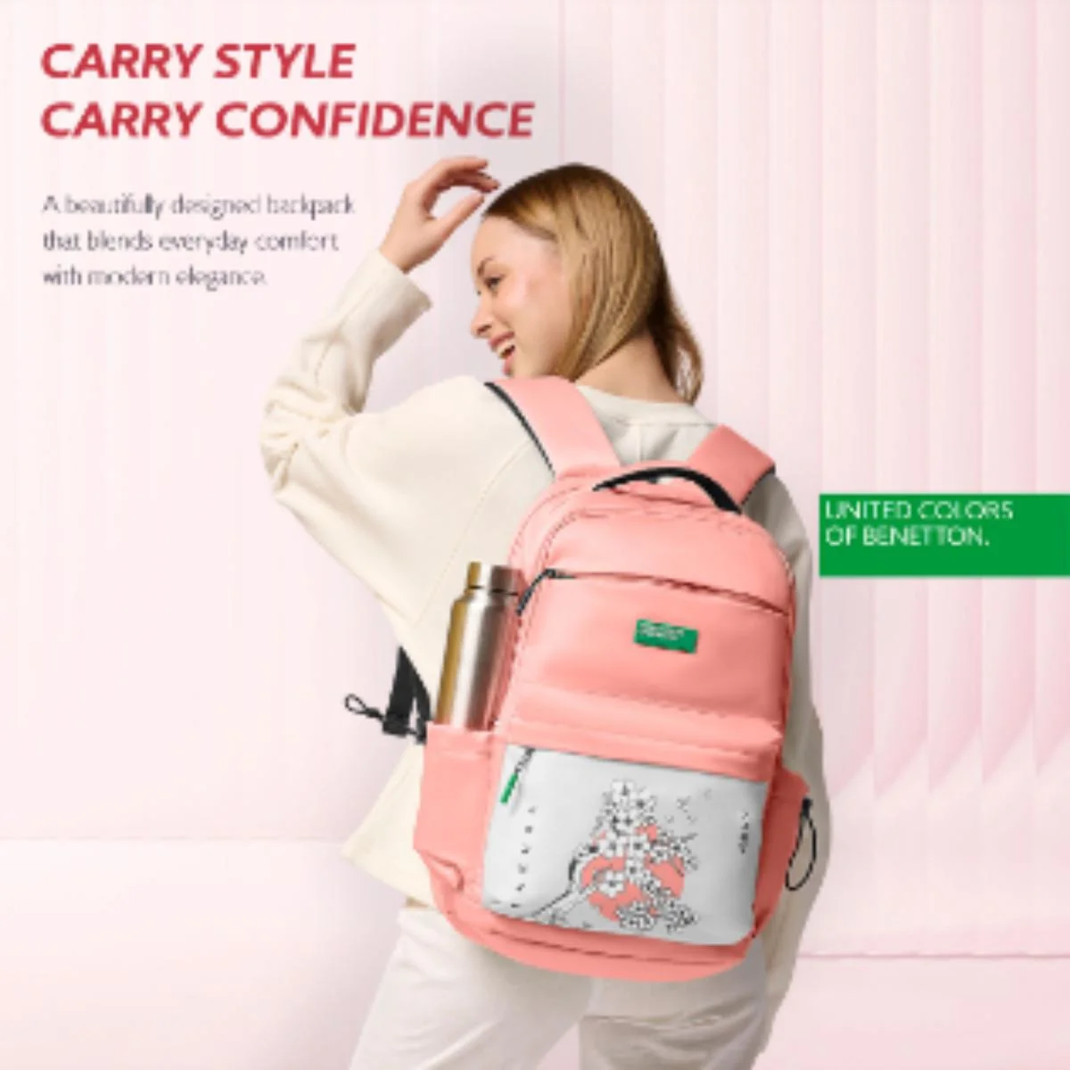 United Colors of Benetton Vigor Non Laptop Backpack - Image 6
