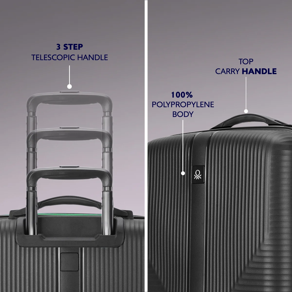 United Colors of Benetton Vista Hard Luggage - Image 3