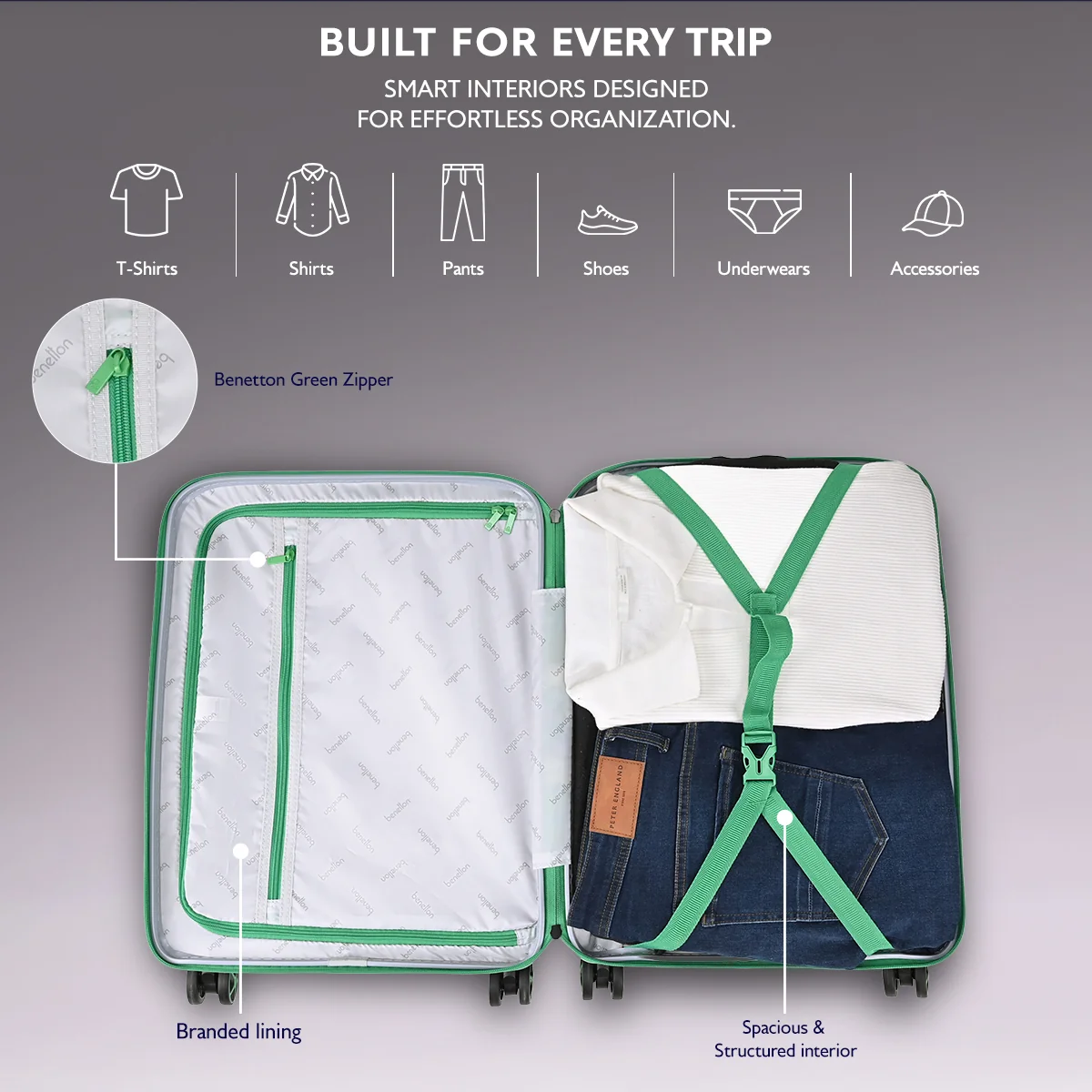United Colors of Benetton Vista Hard Luggage - Image 5