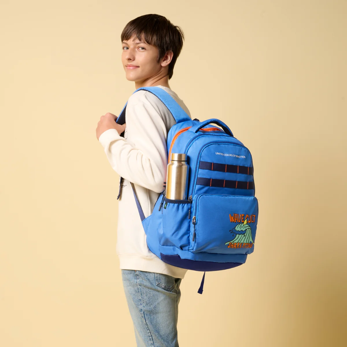 United Colors of Benetton Waves Non Laptop Backpack - Image 2