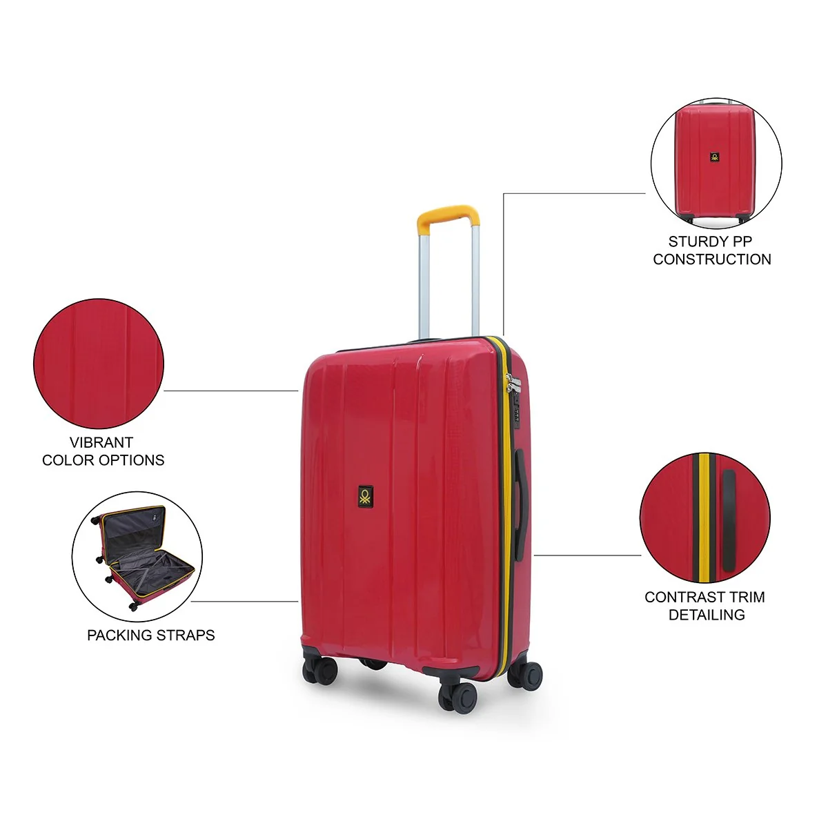 United Colors of Benetton Wayfarer Hard Luggage - Image 17