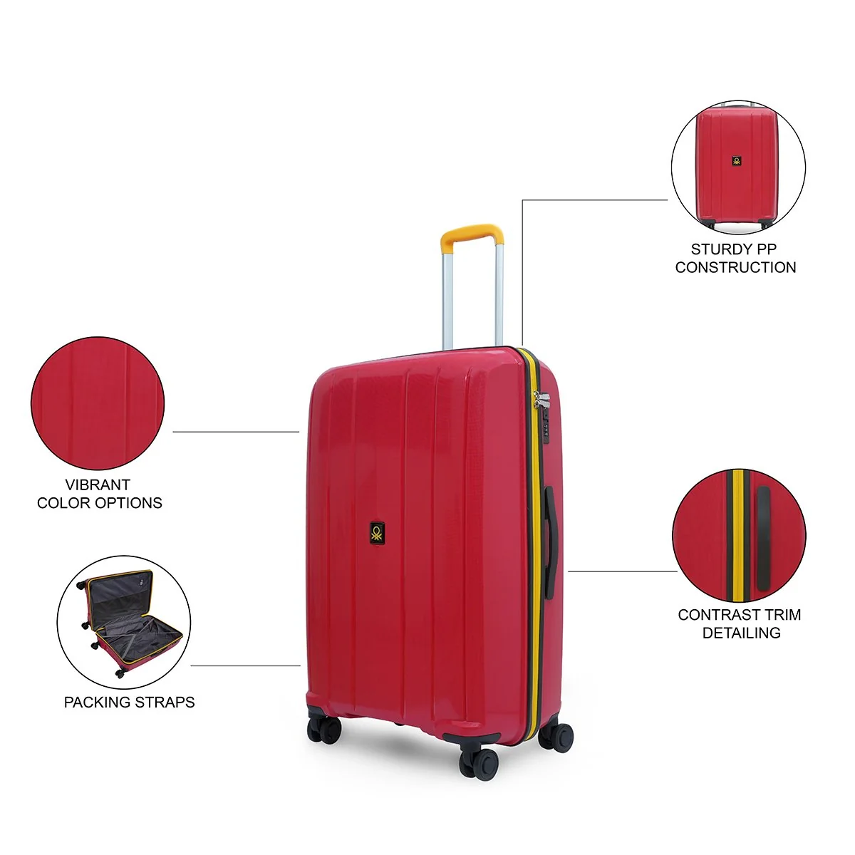 United Colors of Benetton Wayfarer Hard Luggage - Image 22