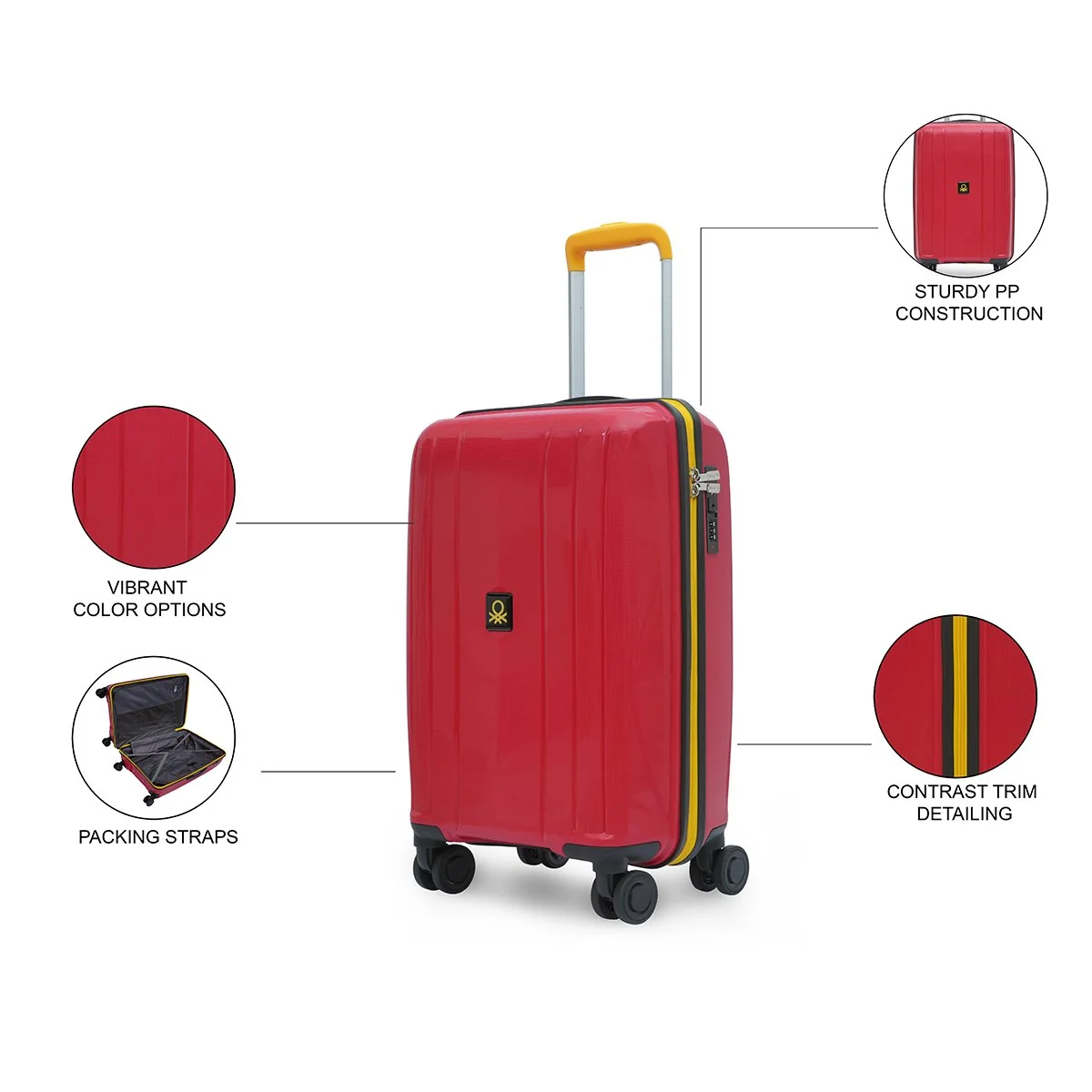 United Colors of Benetton Wayfarer Hard Luggage - Image 4