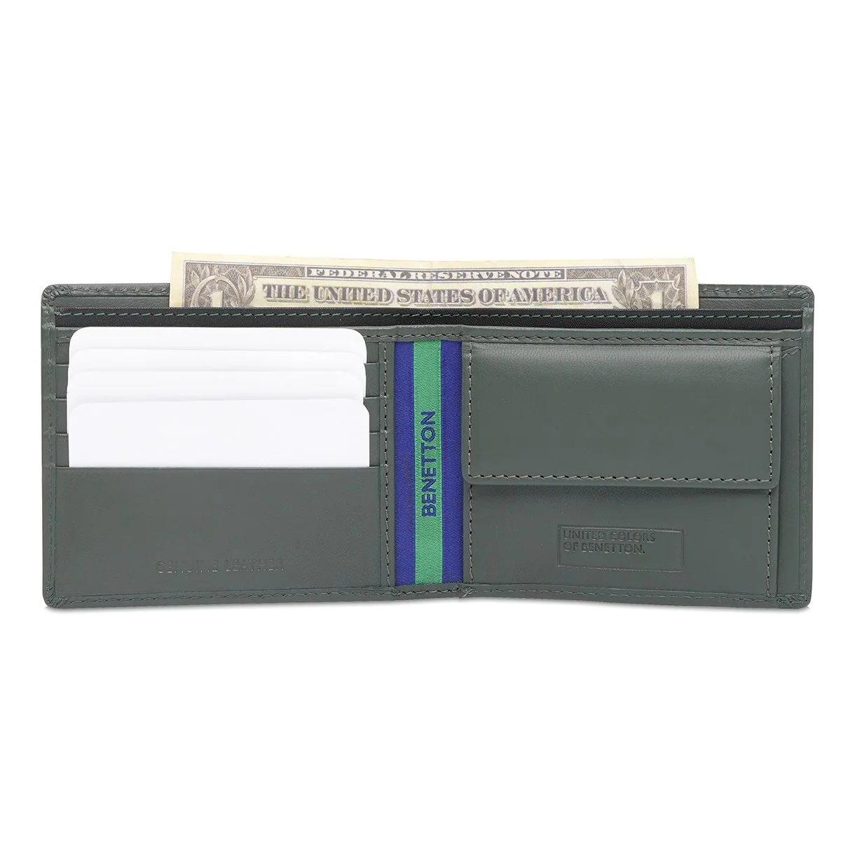 United Colors of Benetton Wetherell Men's Global Coin Wallet - Image 6