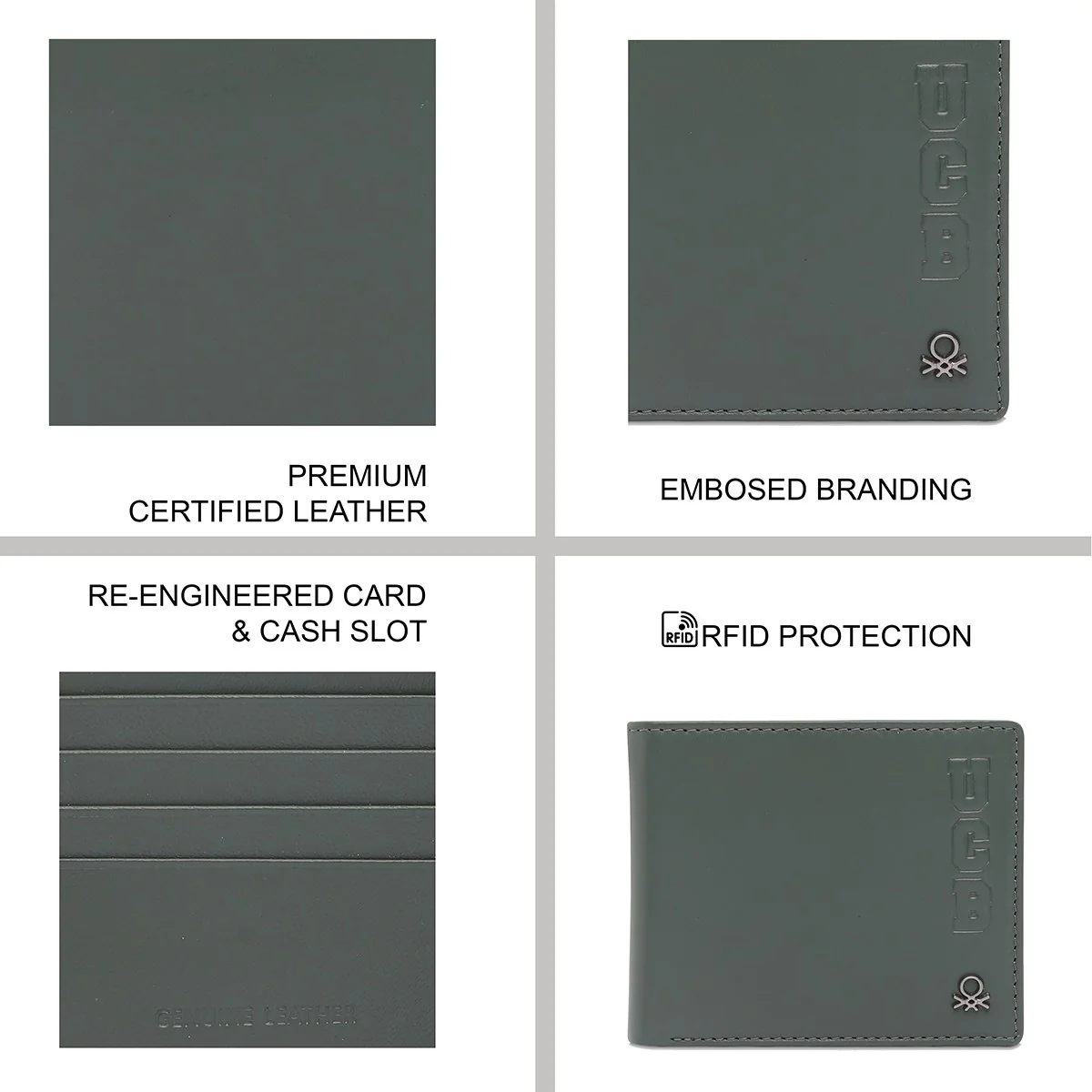United Colors of Benetton Wetherell Men's Global Coin Wallet - Image 8