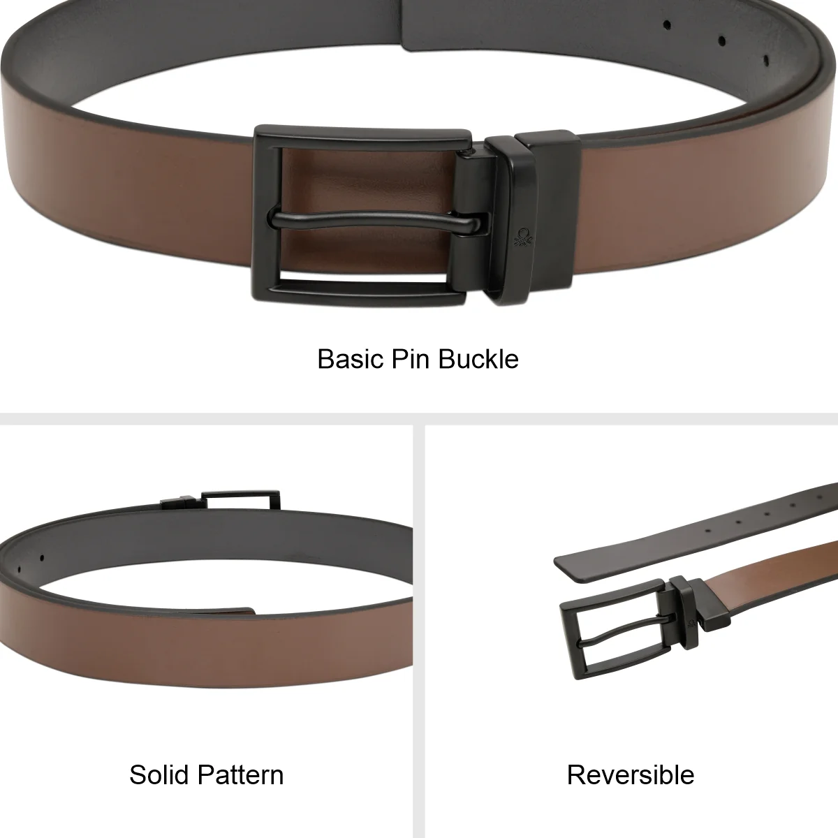 United Colors of Benetton Woodfin Men's Reversible Belt - Image 7
